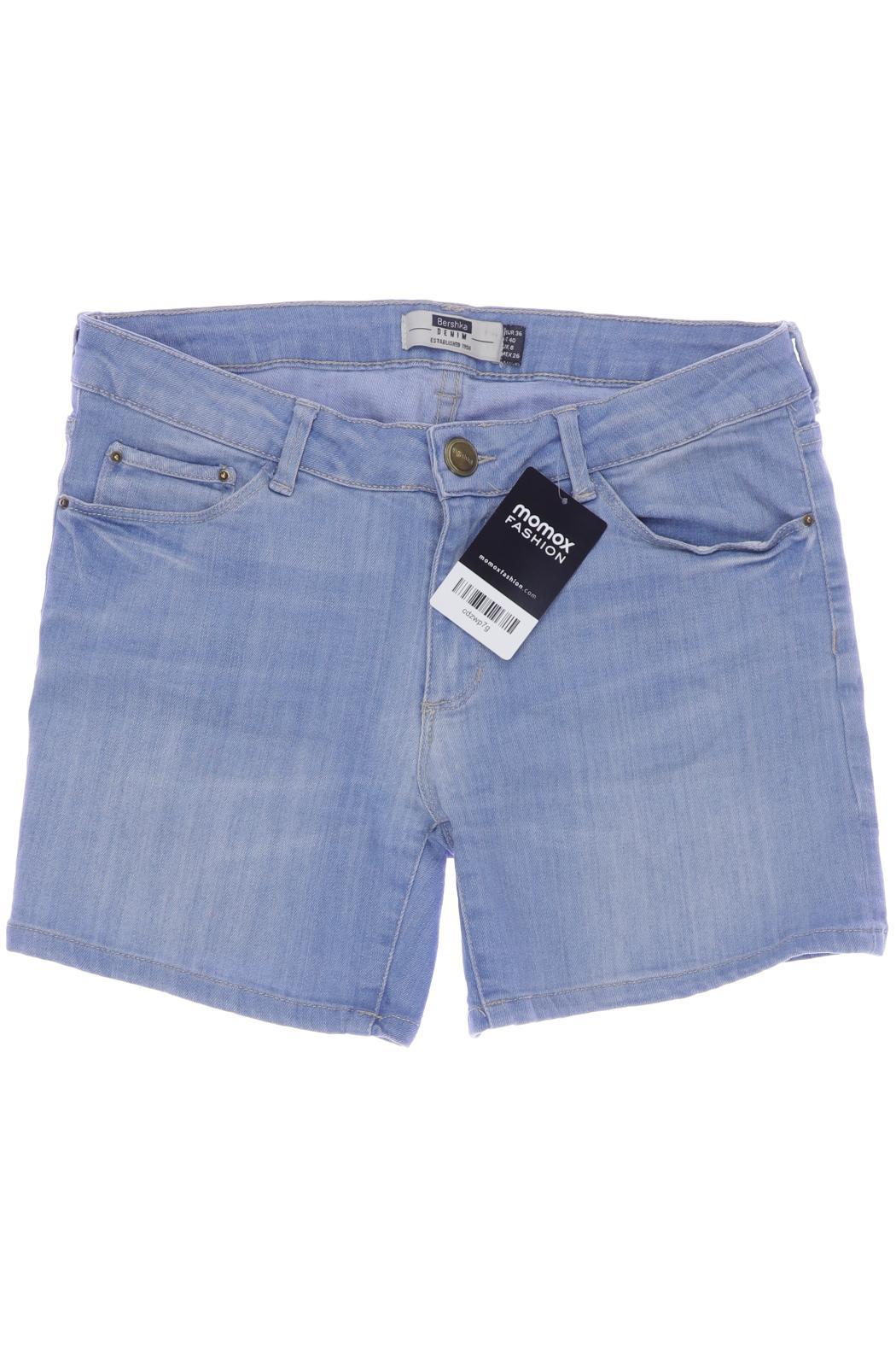 

bershka Damen Shorts, blau, Gr. 36