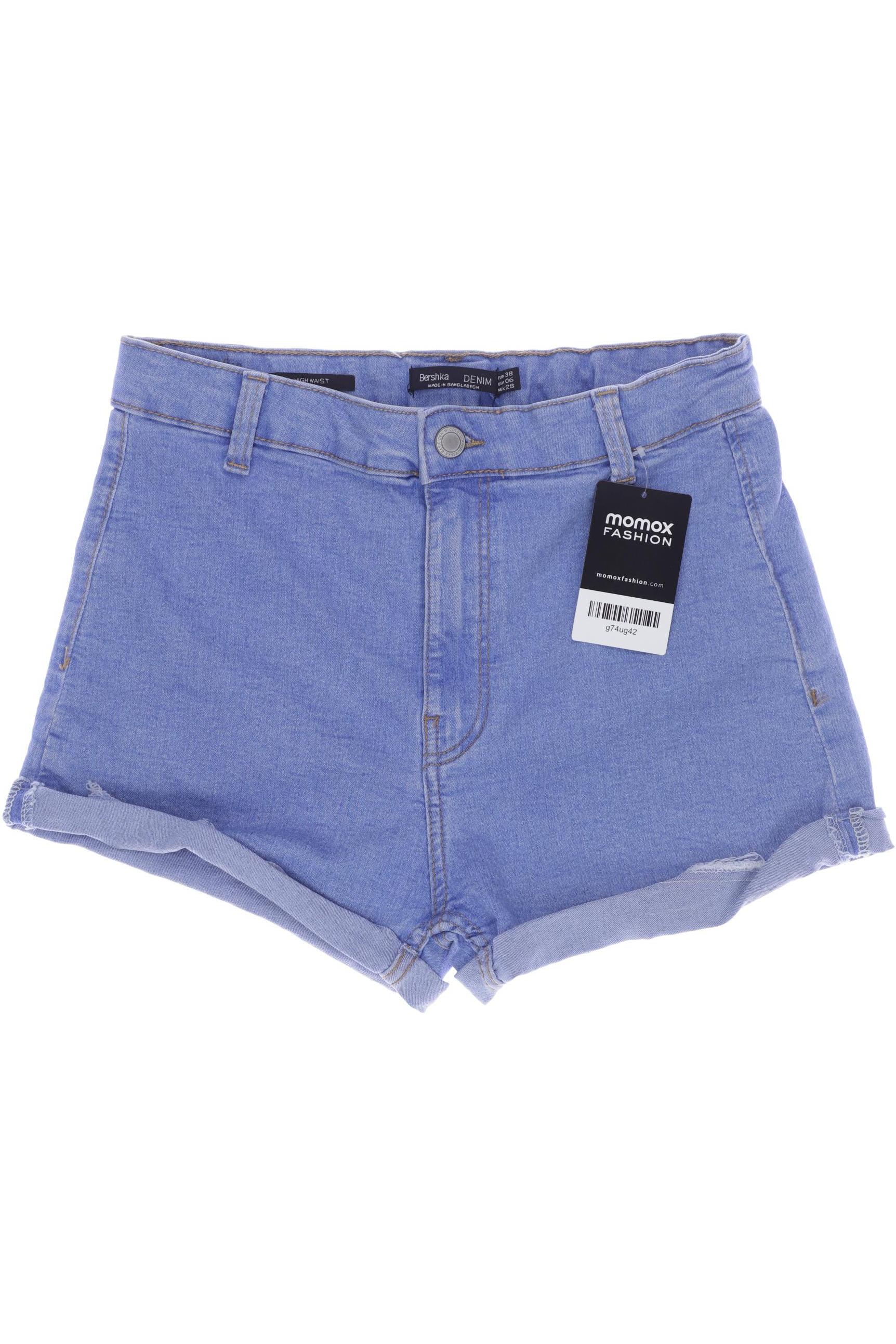

bershka Damen Shorts, blau, Gr. 38