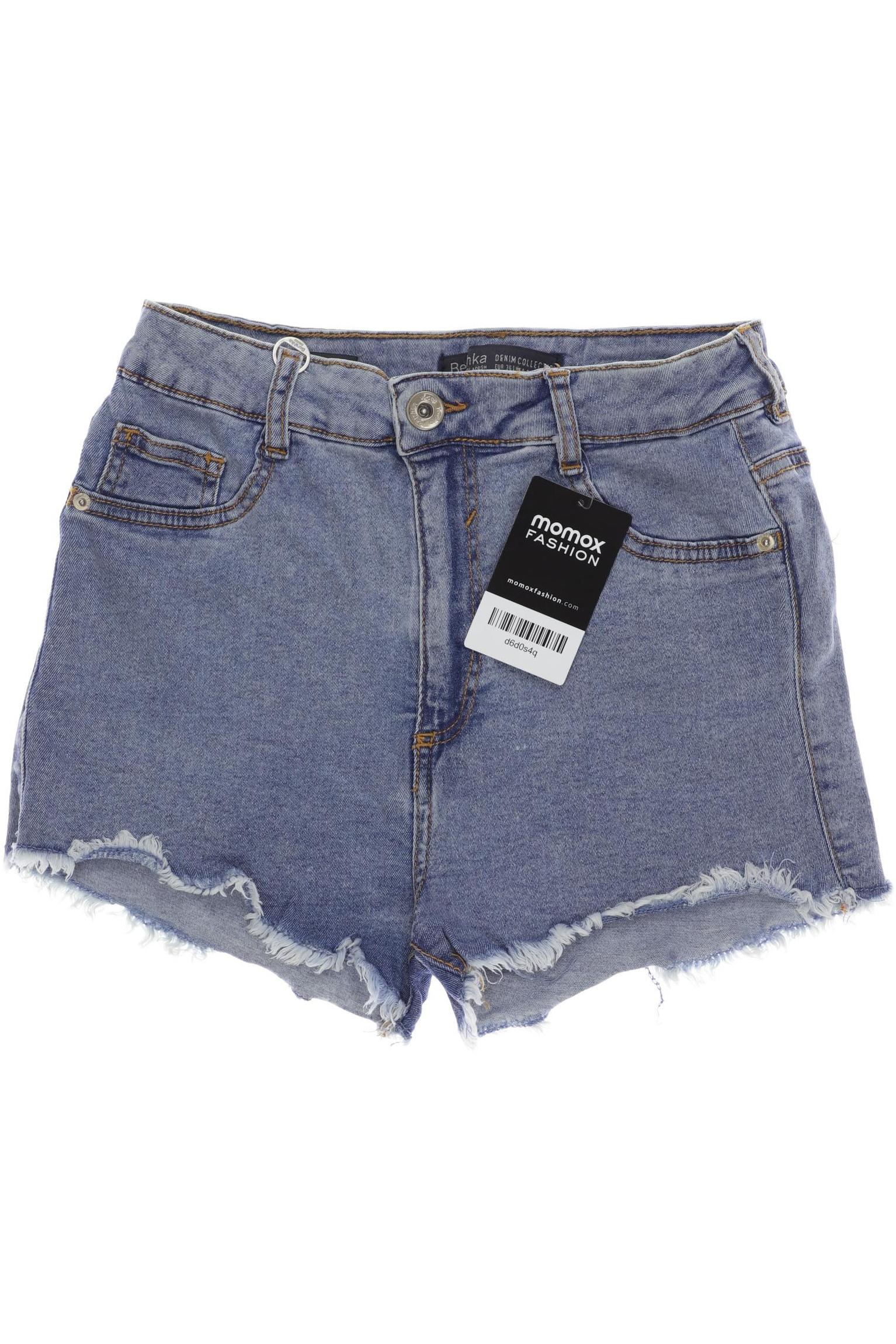 

bershka Damen Shorts, blau, Gr. 36