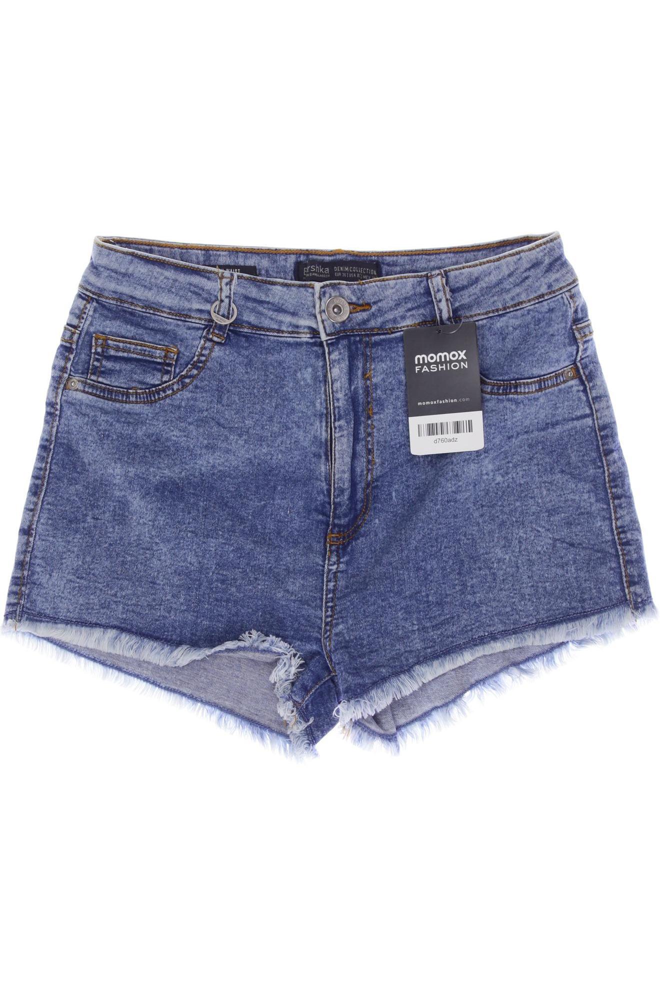 

bershka Damen Shorts, blau