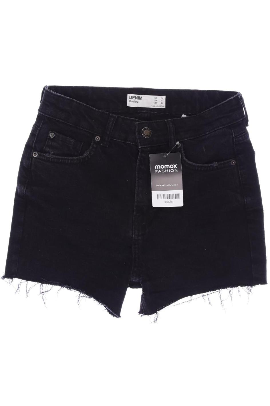 

bershka Damen Shorts, schwarz