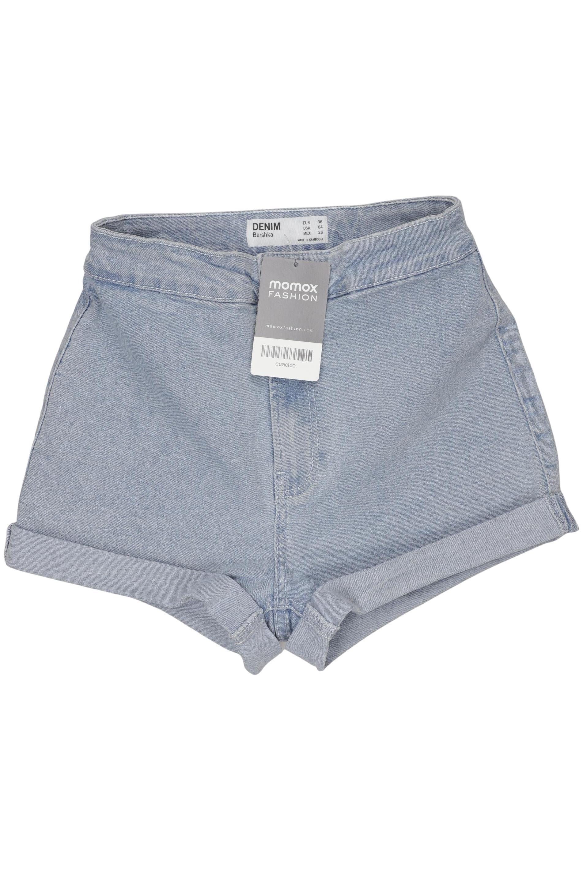 

bershka Damen Shorts, hellblau, Gr. 36