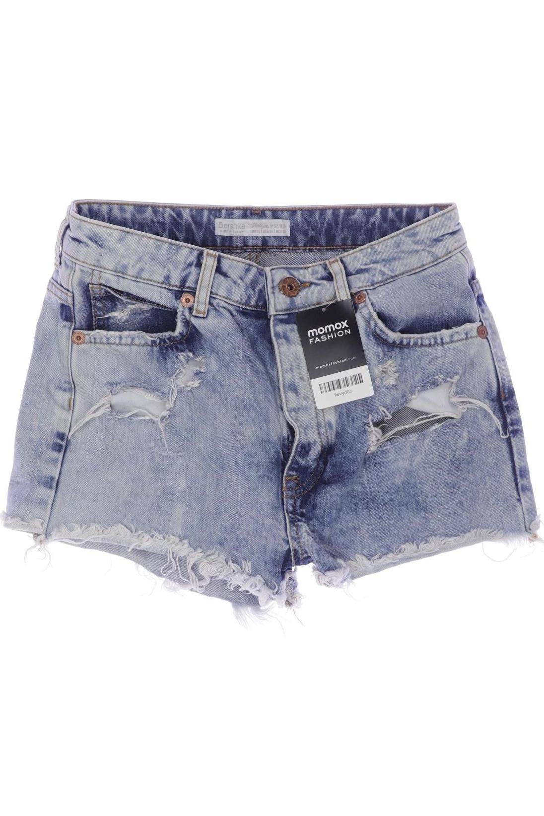 

bershka Damen Shorts, blau, Gr. 38