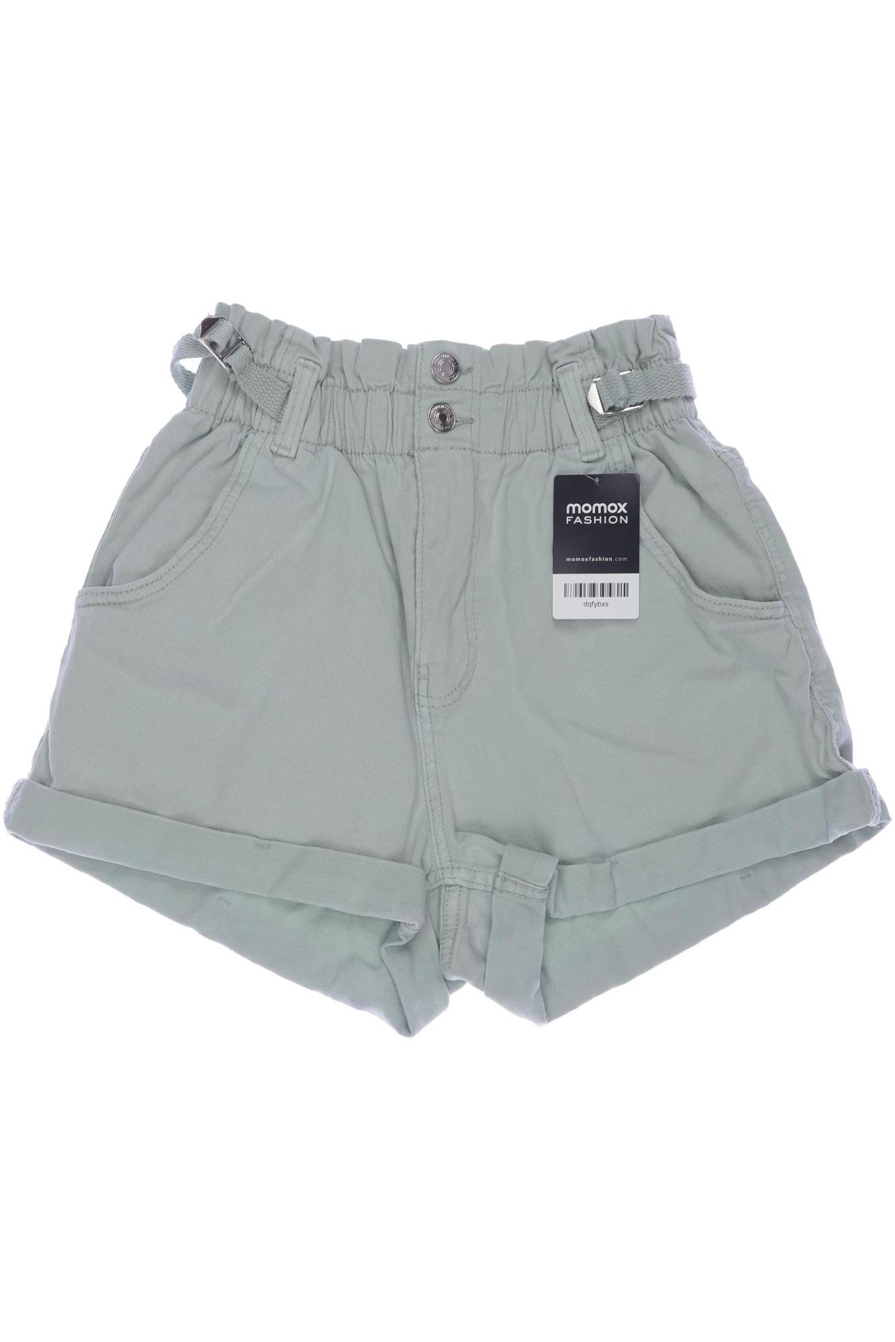 

bershka Damen Shorts, grün, Gr. 38