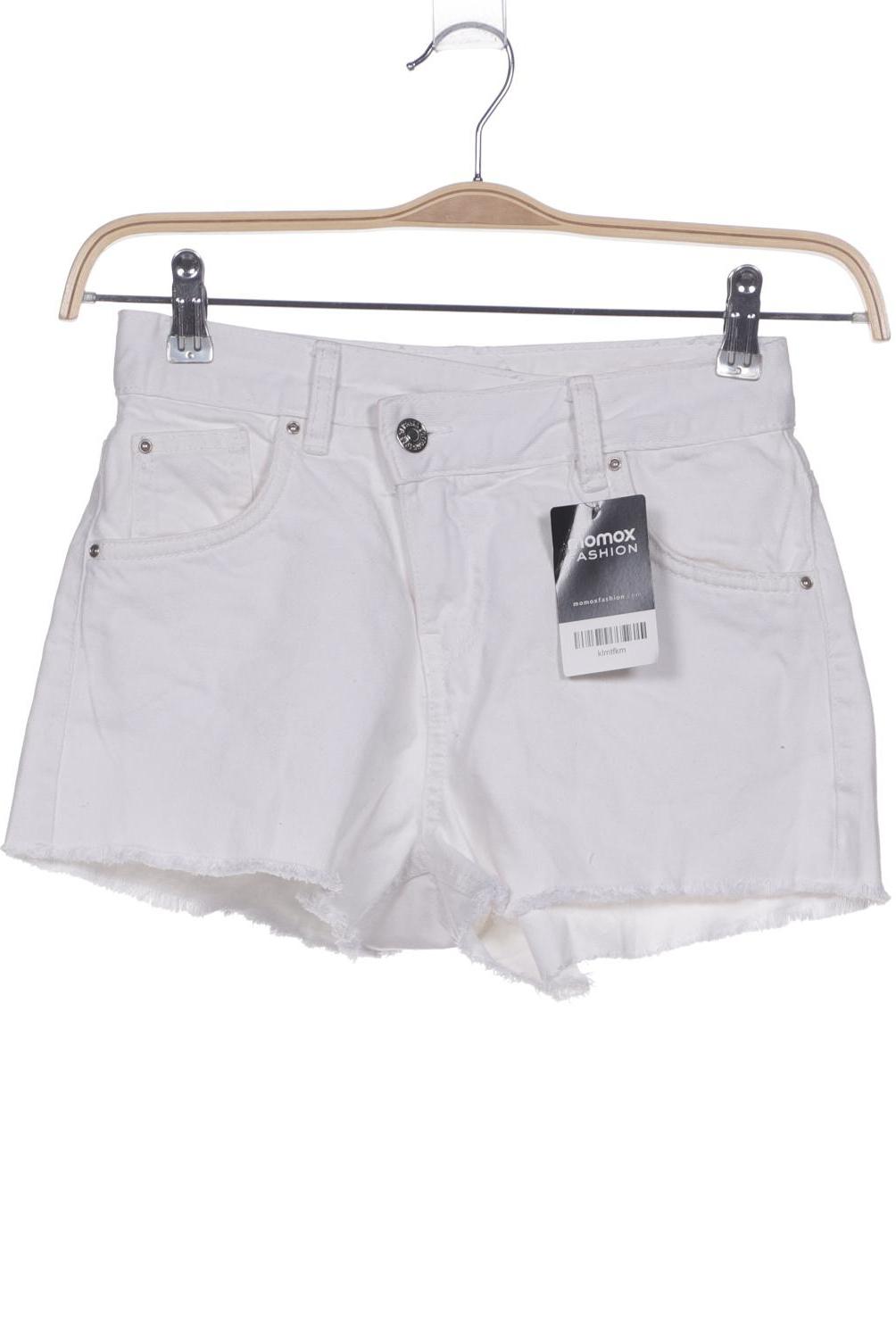 

bershka Damen Shorts, weiß, Gr. 34