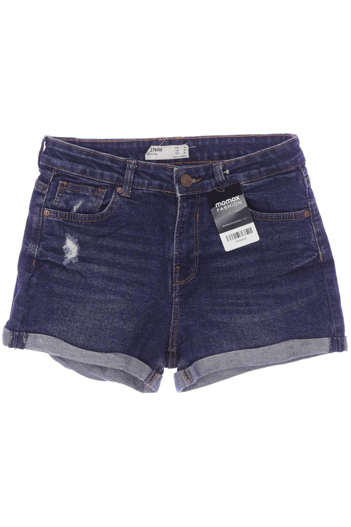 

bershka Damen Shorts, marineblau, Gr. 38