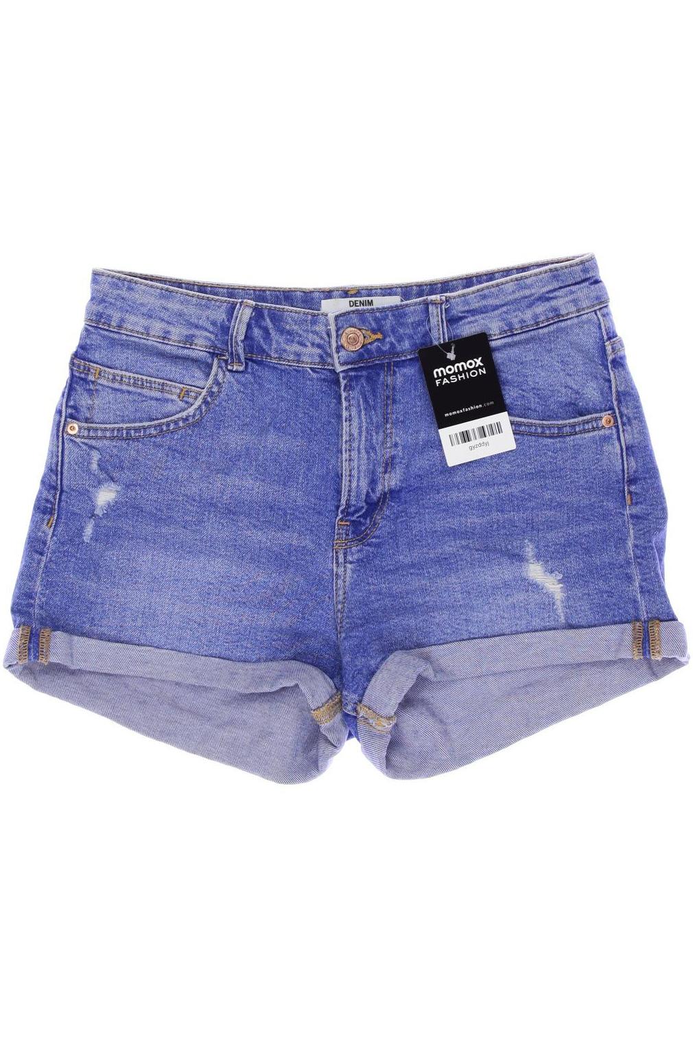 

bershka Damen Shorts, blau, Gr. 38