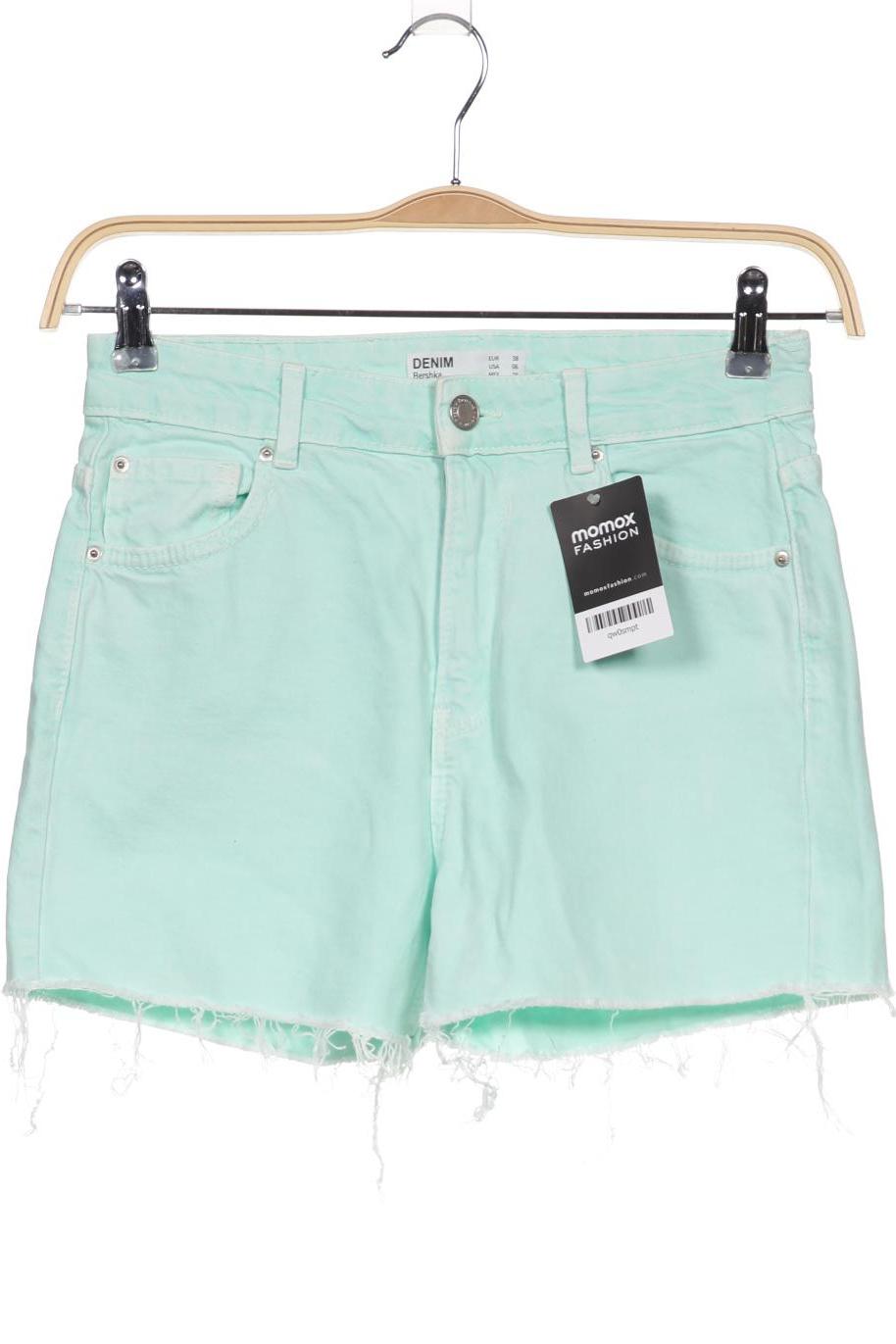 

bershka Damen Shorts, hellgrün, Gr. 38