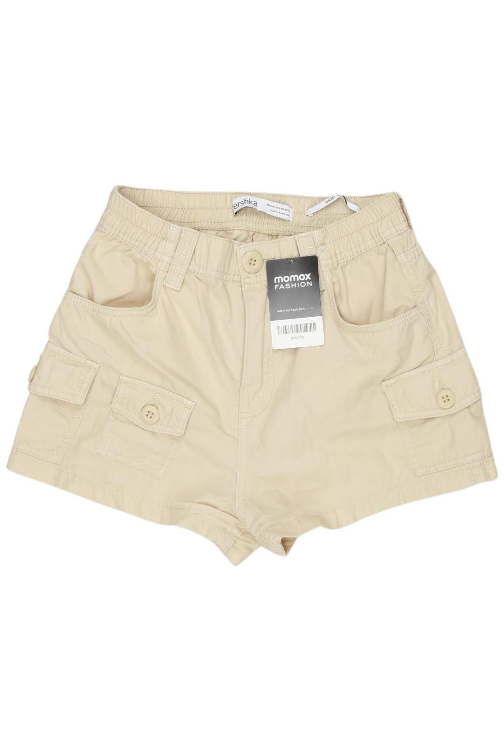 

bershka Damen Shorts, beige, Gr. 34