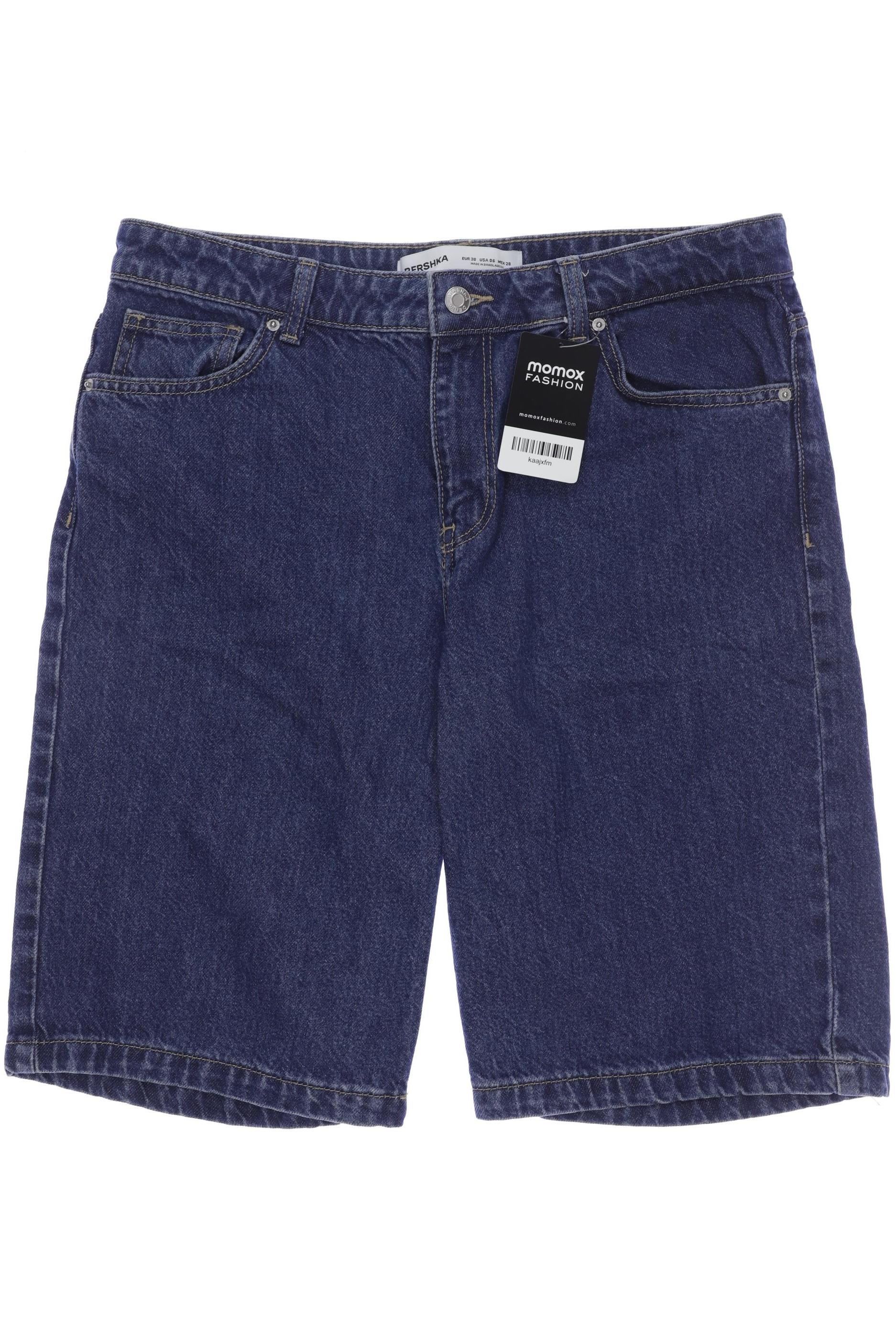 

bershka Damen Shorts, blau, Gr. 38