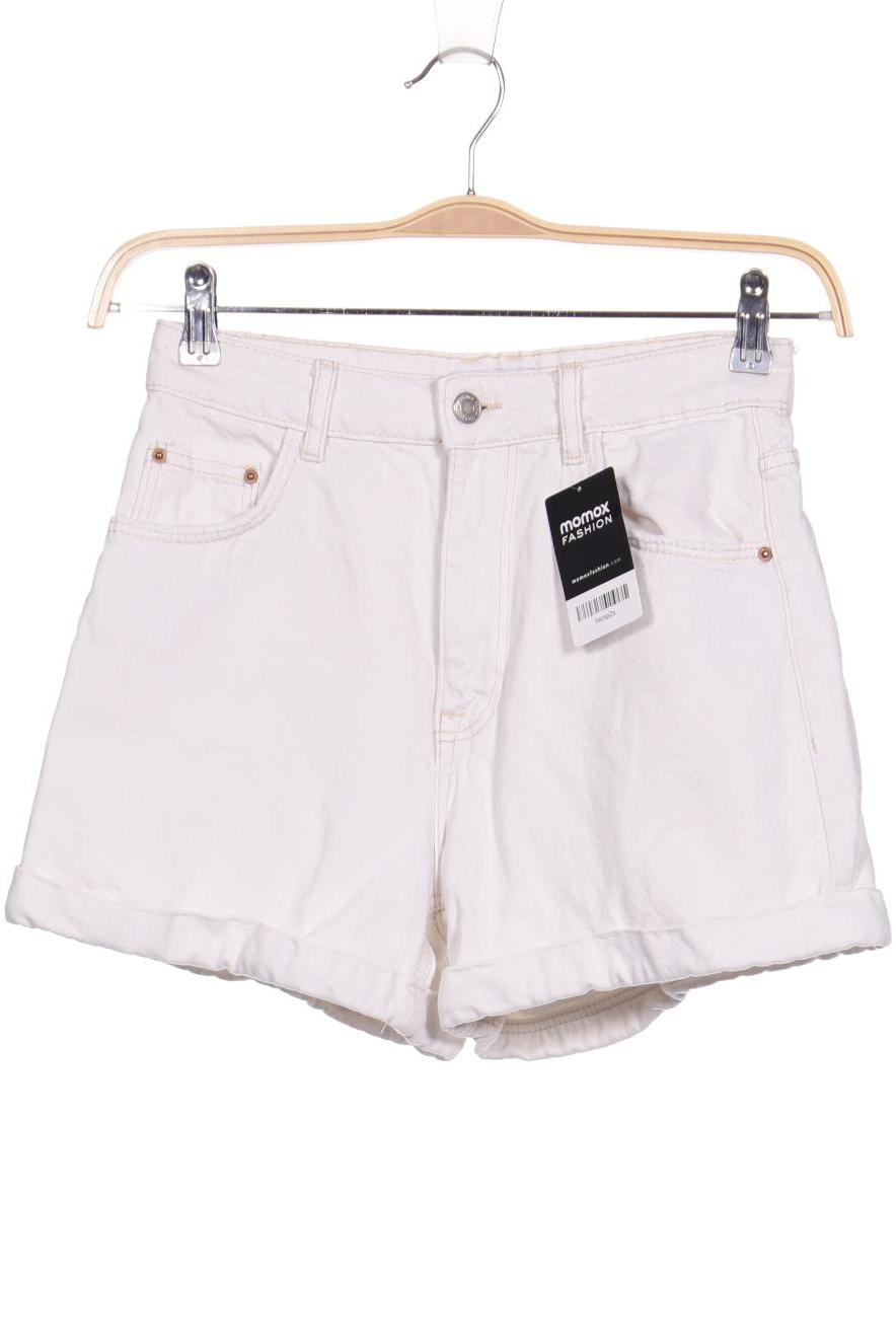 

bershka Damen Shorts, weiß, Gr. 36