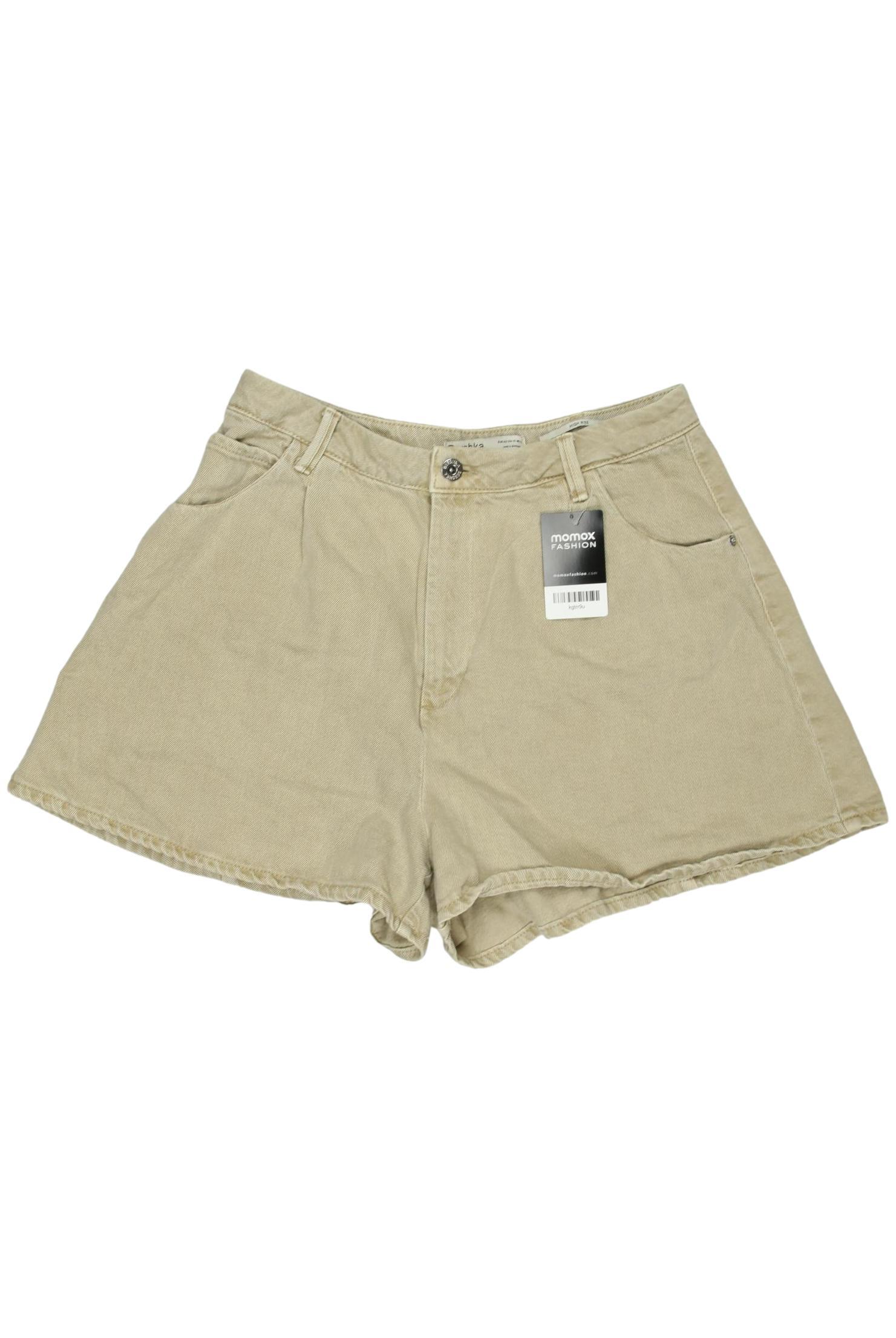 

bershka Damen Shorts, beige, Gr. 42