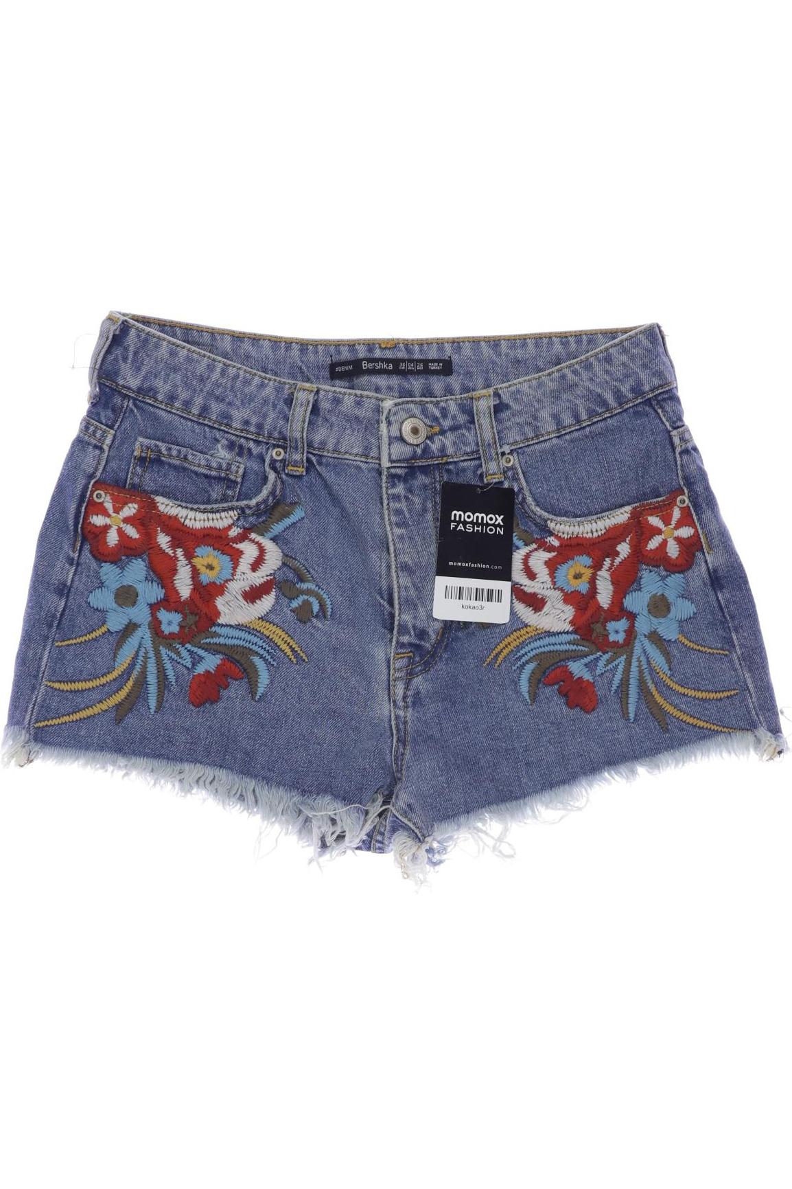 

bershka Damen Shorts, blau, Gr. 36