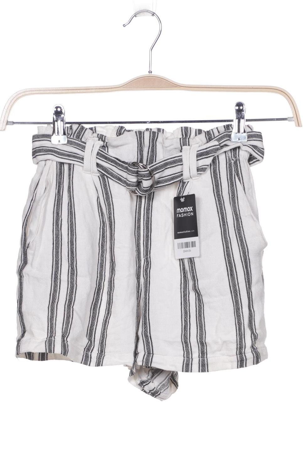 

bershka Damen Shorts, weiß