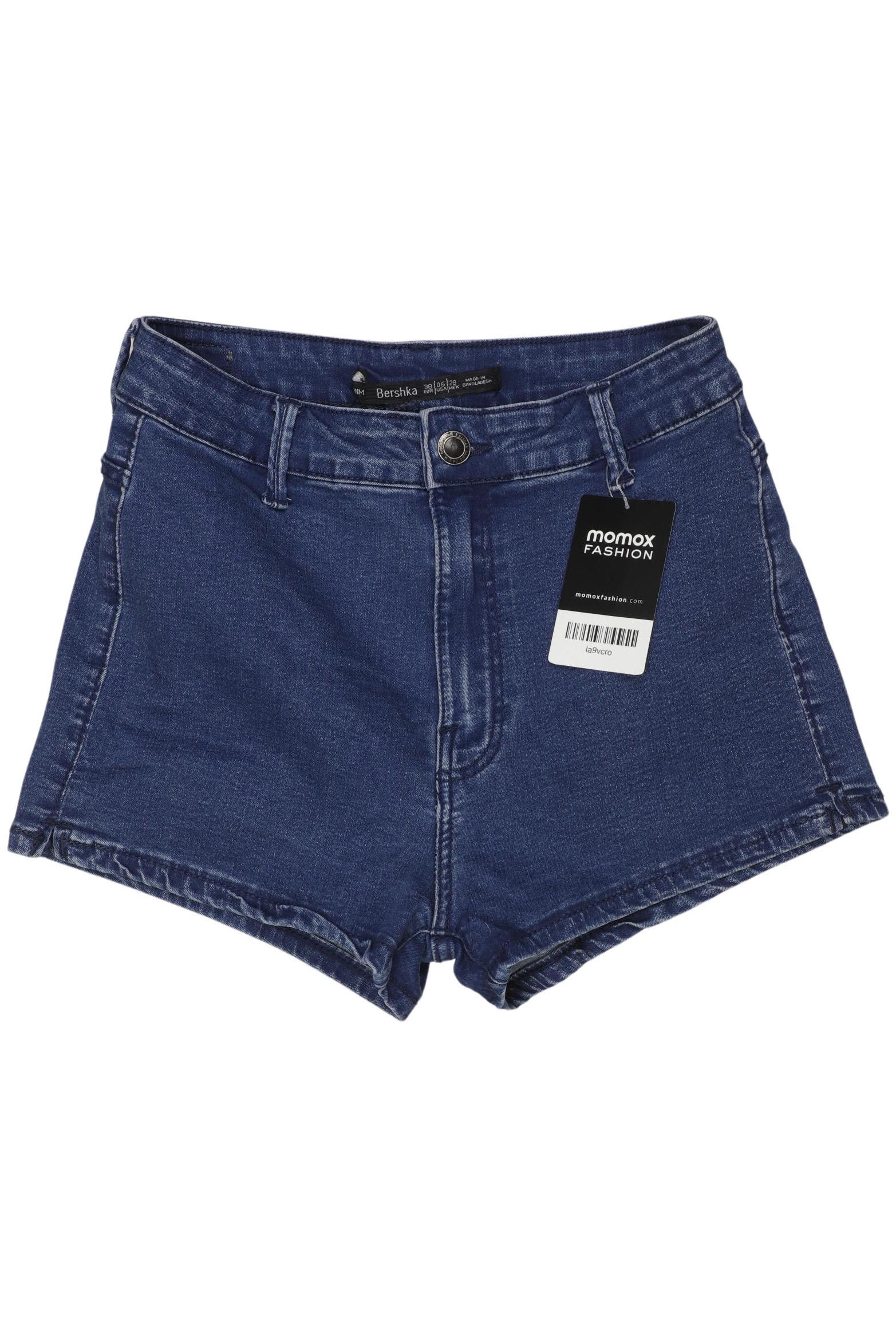 

bershka Damen Shorts, blau, Gr. 38