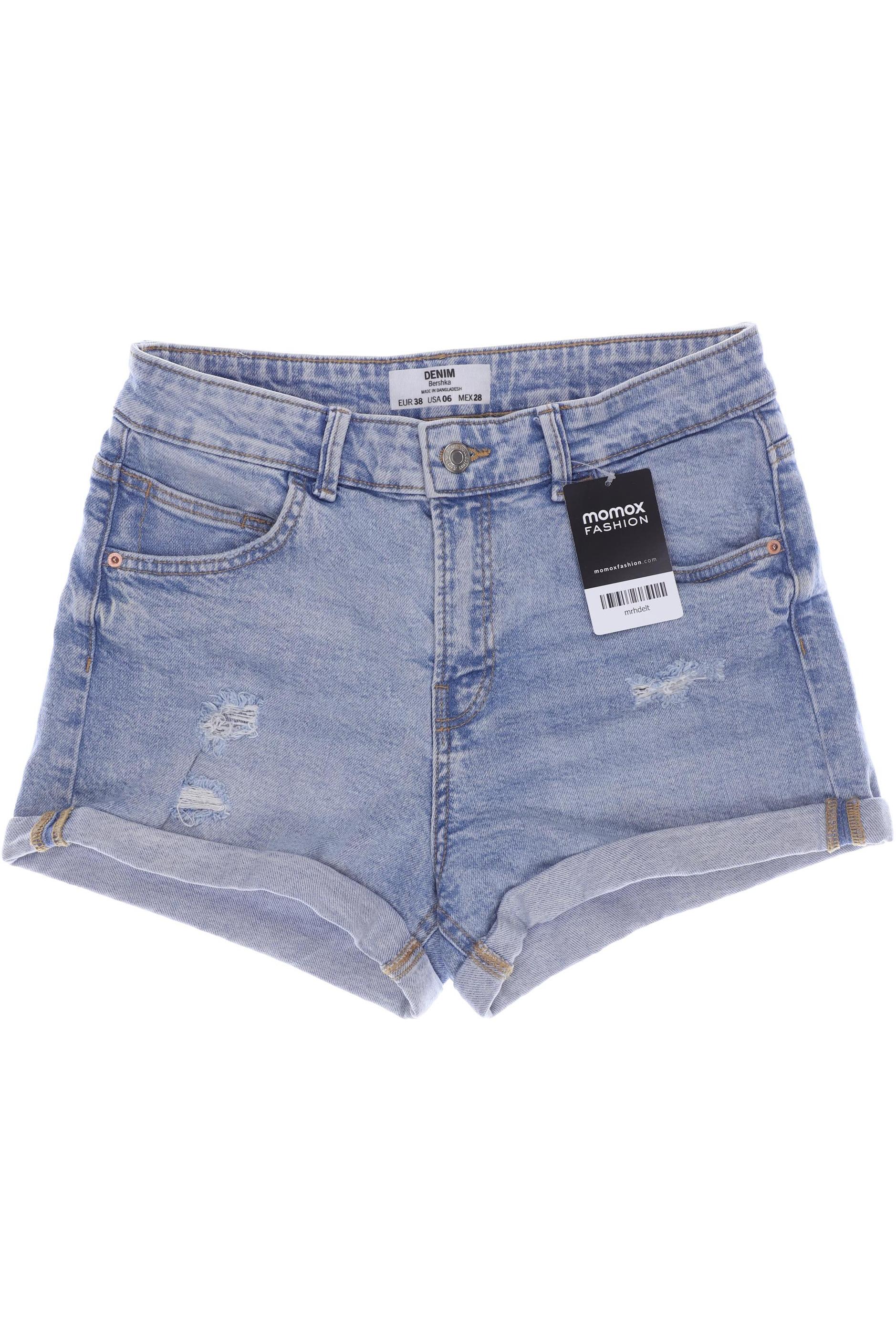 

bershka Damen Shorts, blau