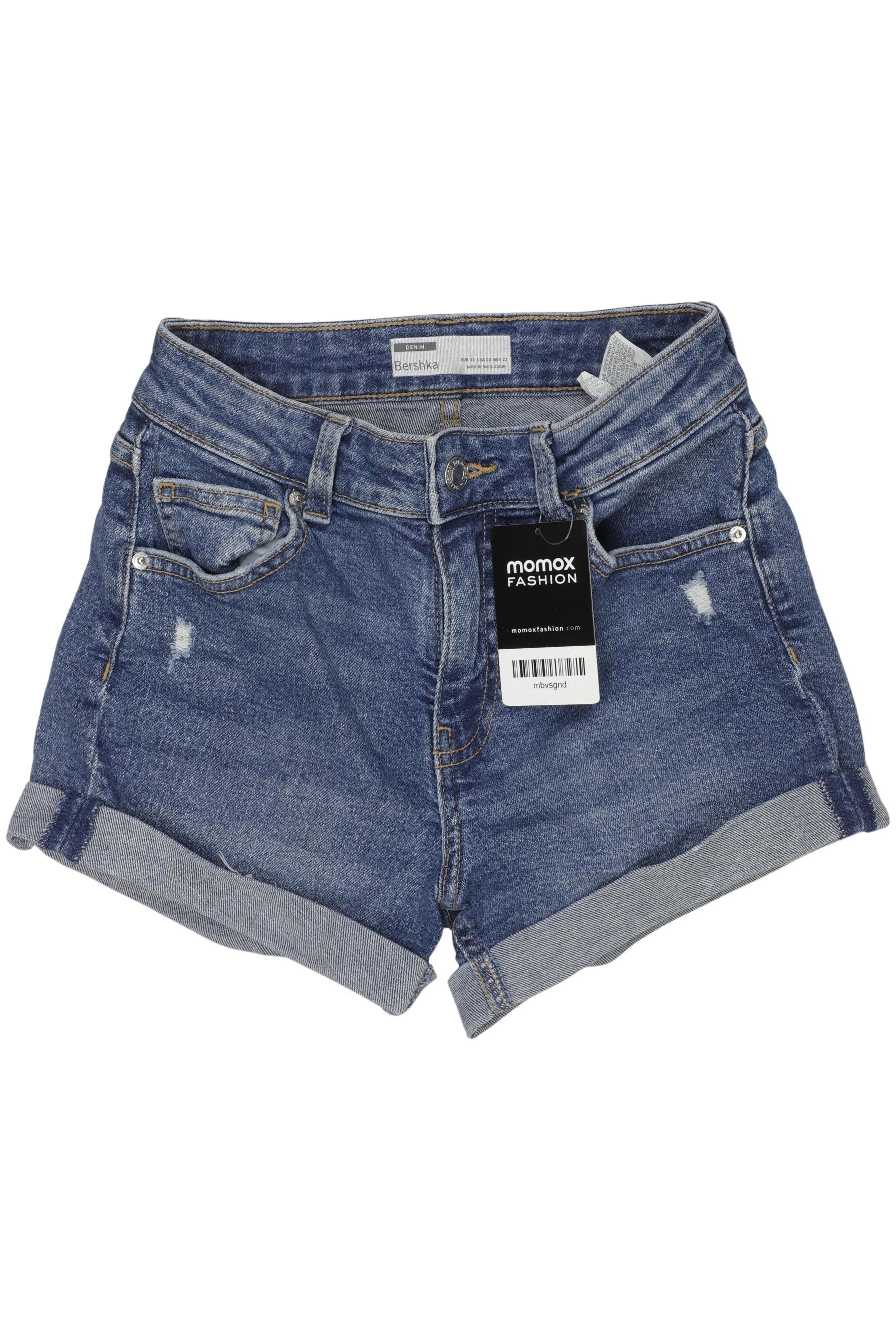 

bershka Damen Shorts, blau, Gr. 32