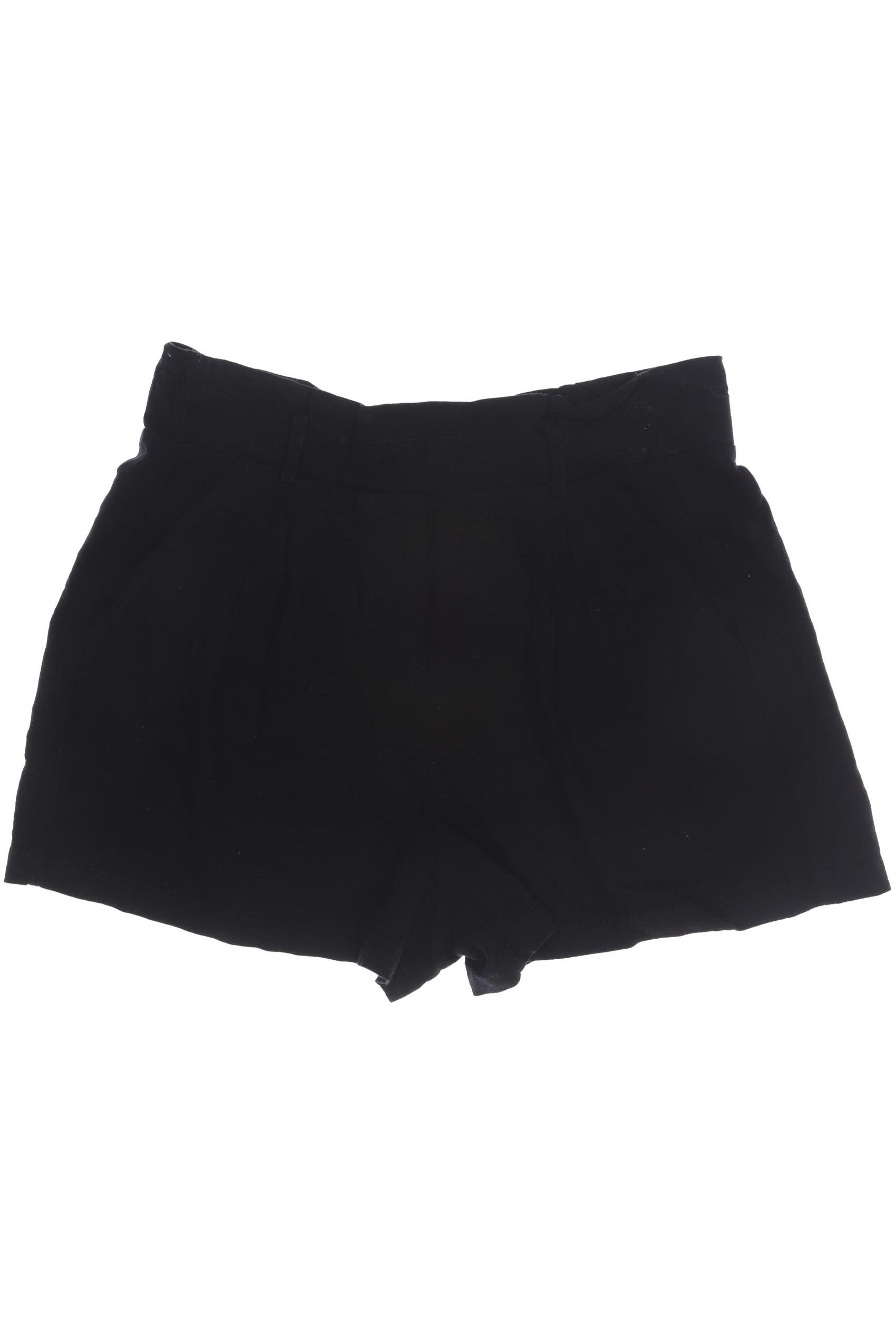 

bershka Damen Shorts, schwarz, Gr. 34