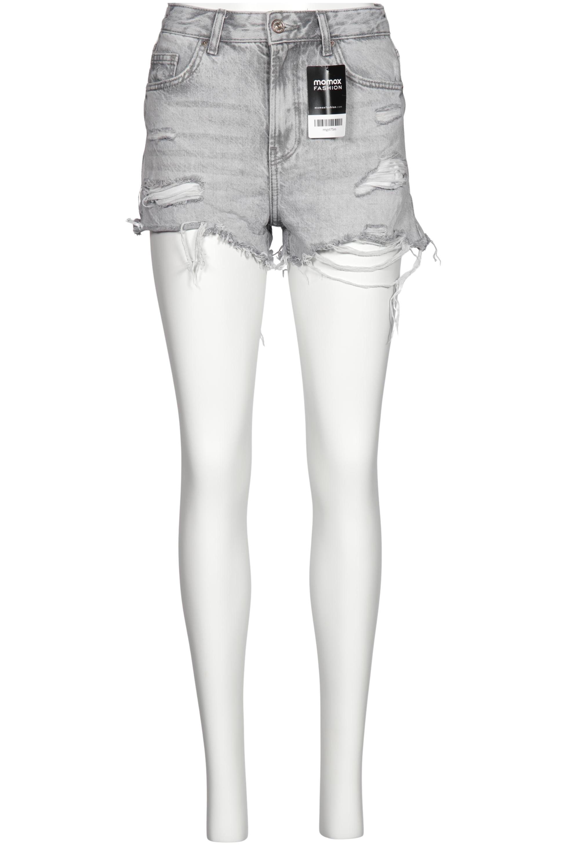 

bershka Damen Shorts, grau, Gr. 34