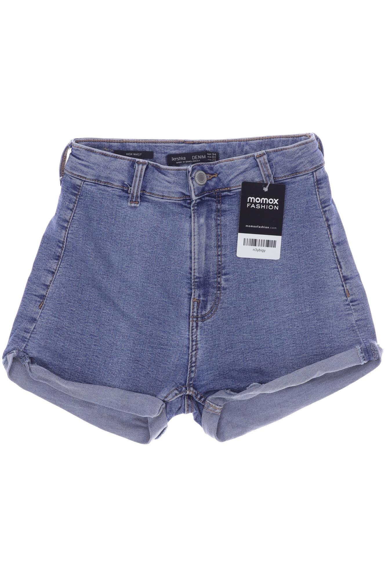 

bershka Damen Shorts, blau