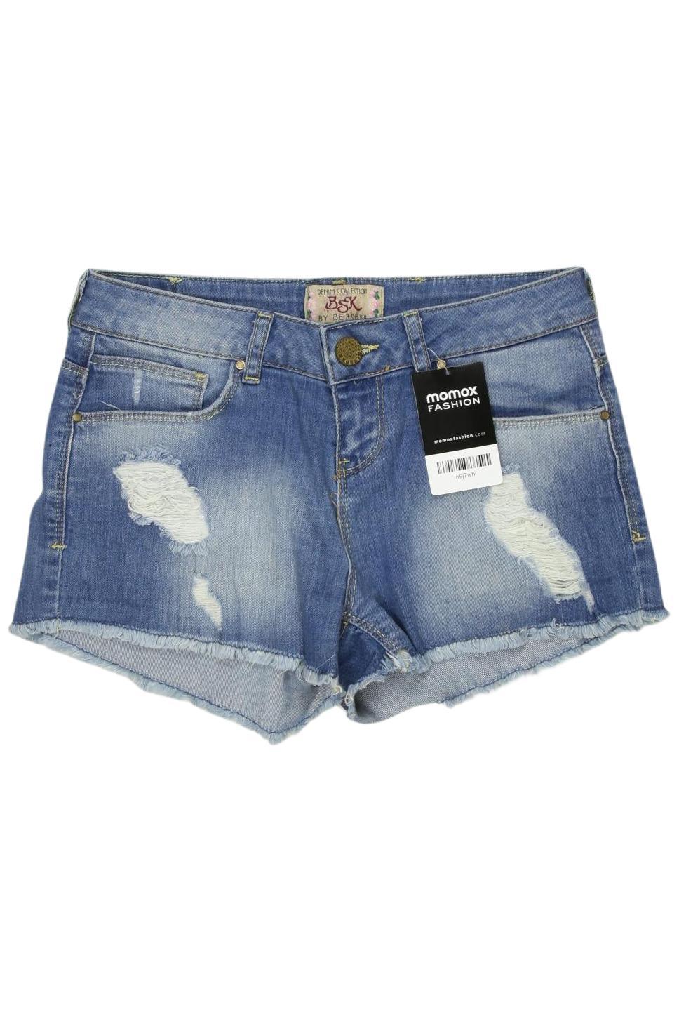 

bershka Damen Shorts, blau, Gr. 34