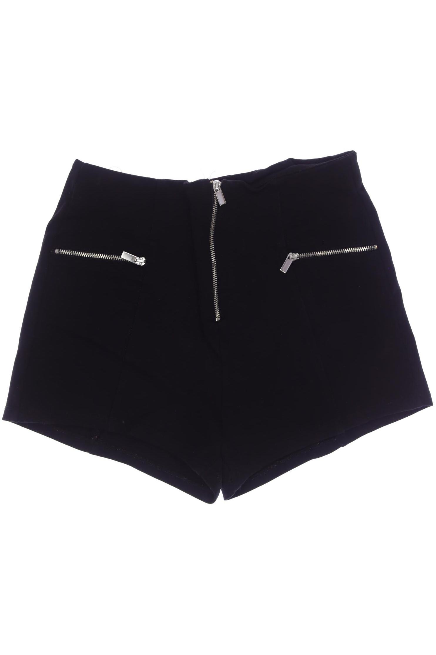 

bershka Damen Shorts, schwarz, Gr. 38