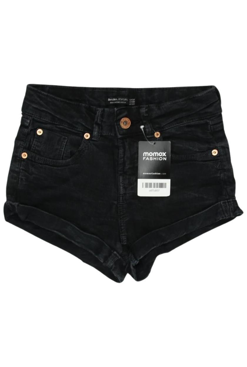 

bershka Damen Shorts, schwarz, Gr. 32