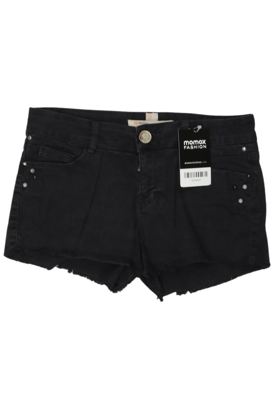 

bershka Damen Shorts, schwarz, Gr. 34