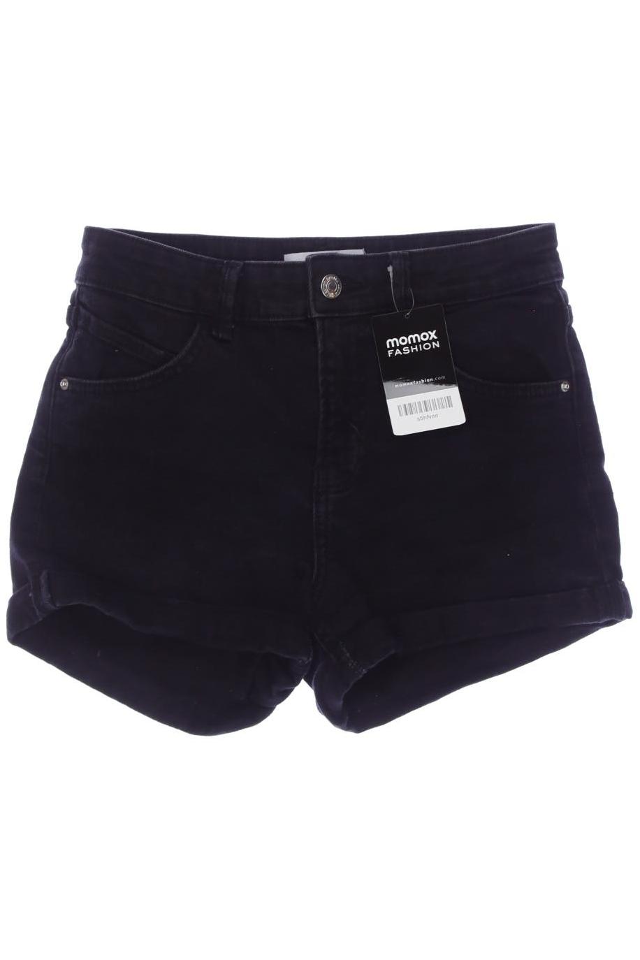 

bershka Damen Shorts, schwarz, Gr. 36