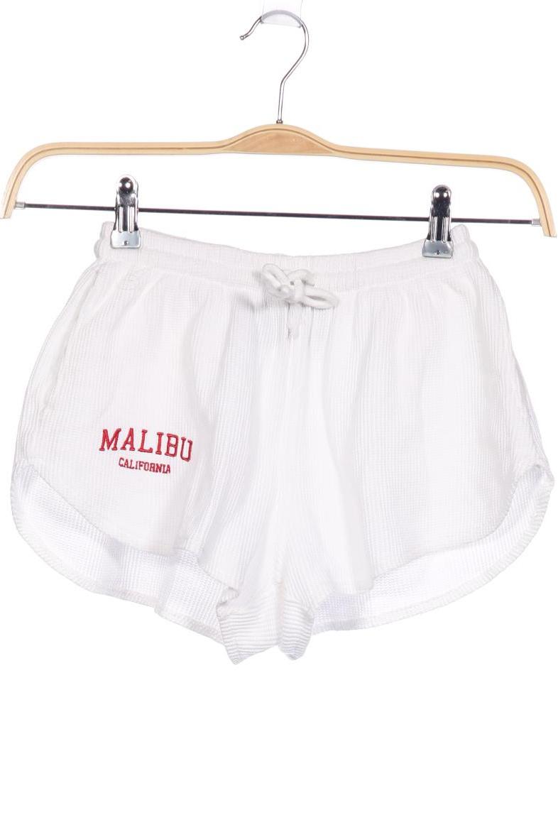 

bershka Damen Shorts, weiß, Gr. 34