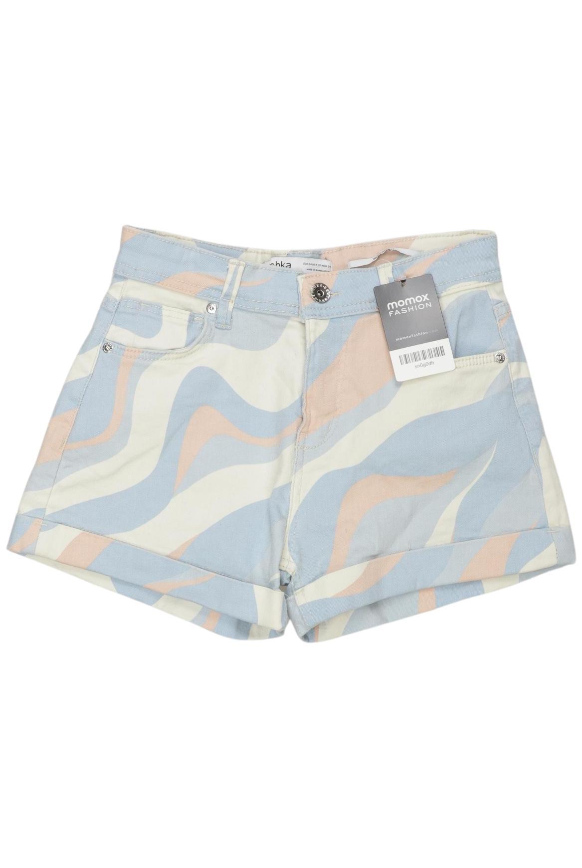 

bershka Damen Shorts, blau, Gr. 34