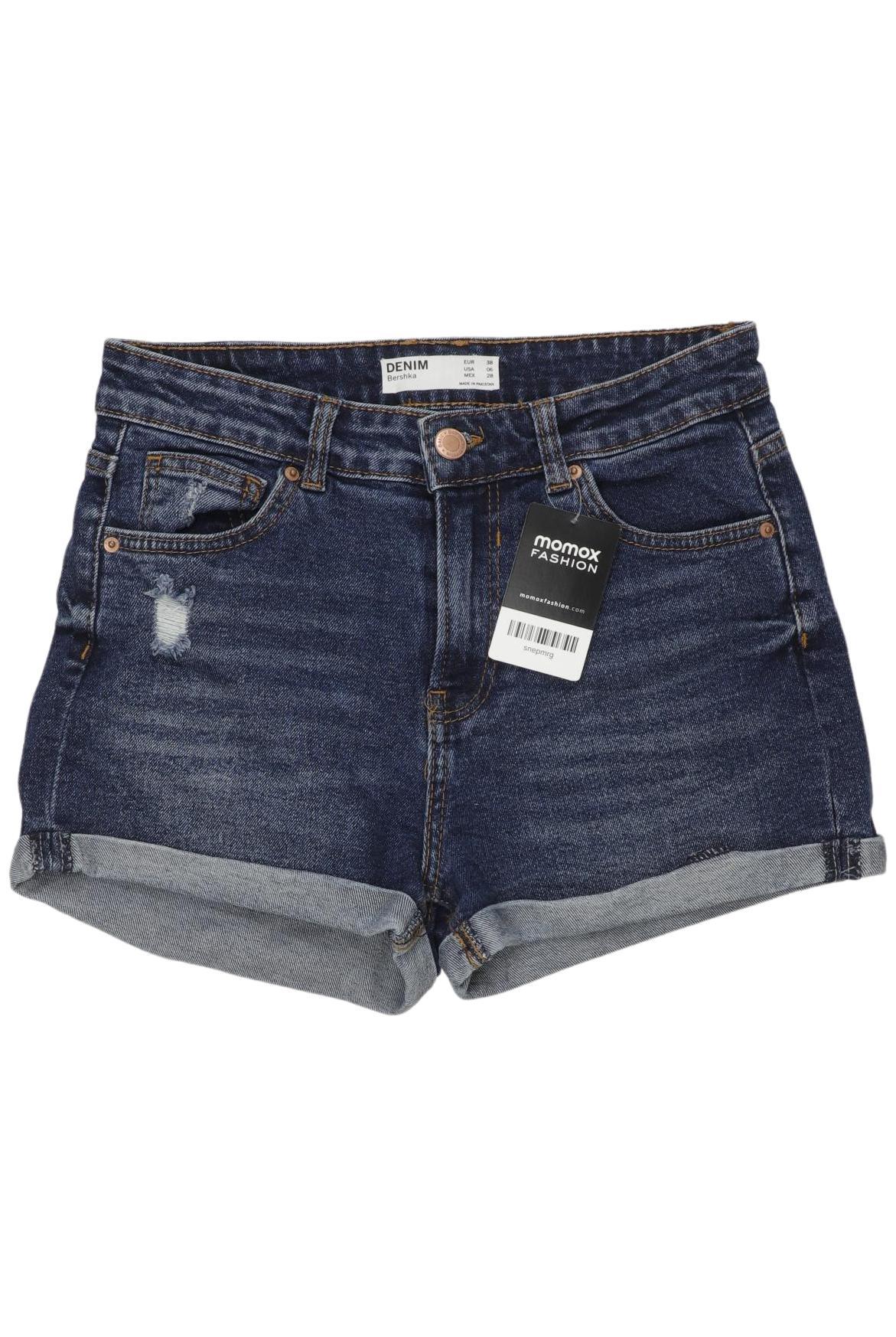 

bershka Damen Shorts, marineblau, Gr. 38