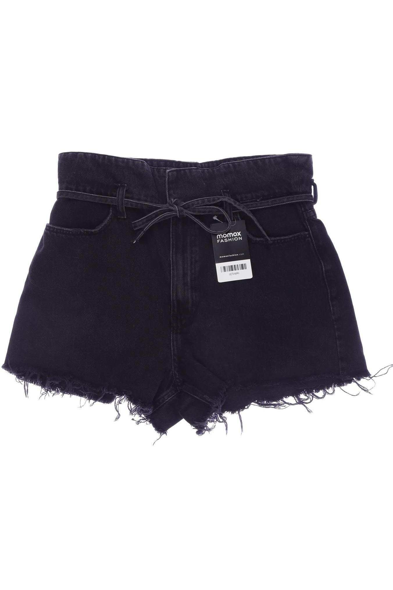 

bershka Damen Shorts, schwarz, Gr. 38