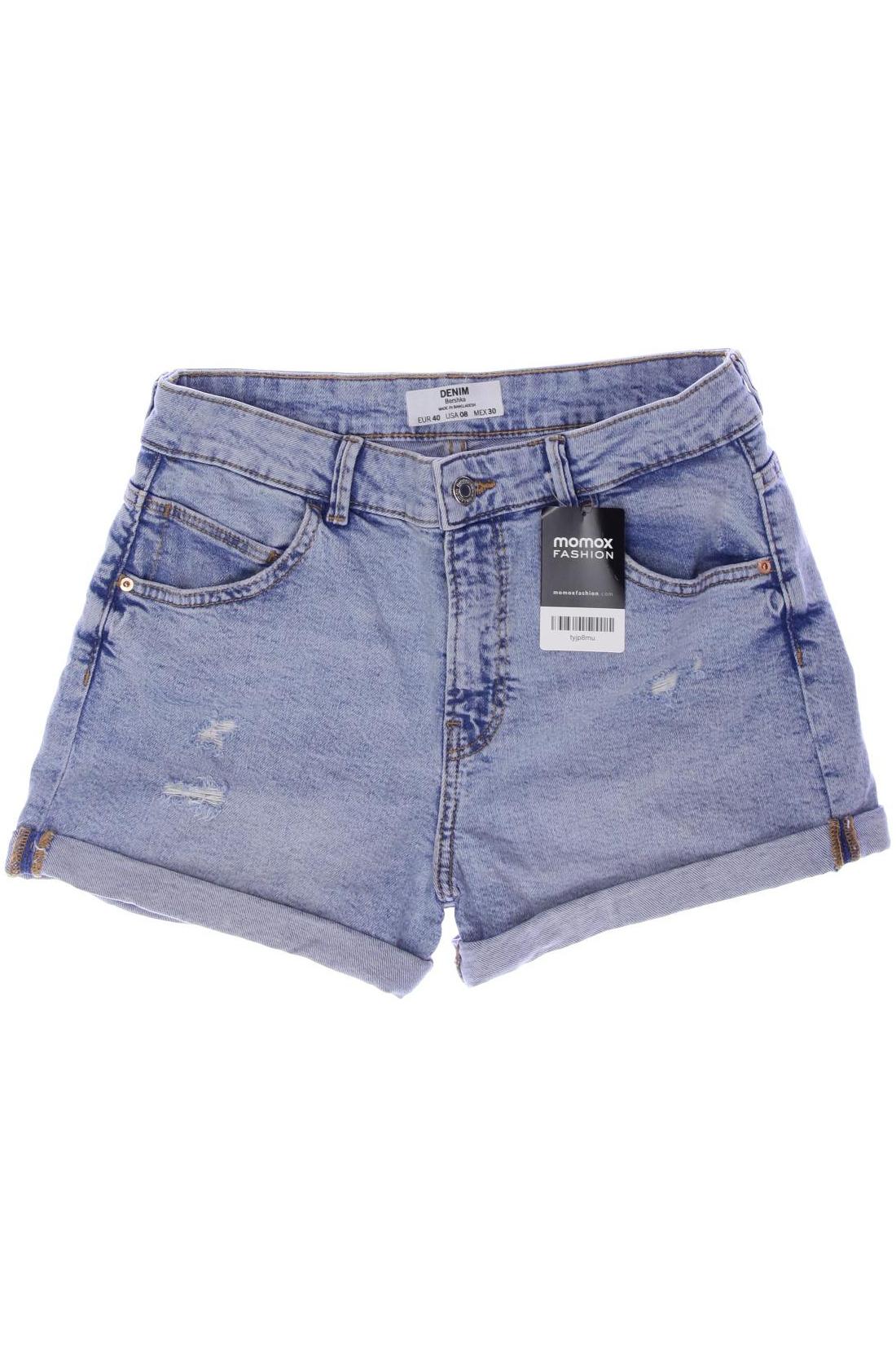 

bershka Damen Shorts, blau