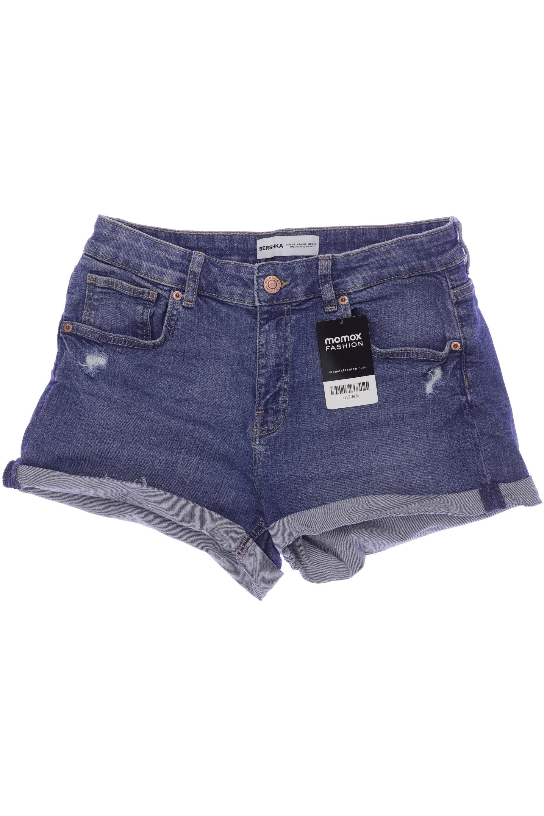 

bershka Damen Shorts, blau, Gr. 38