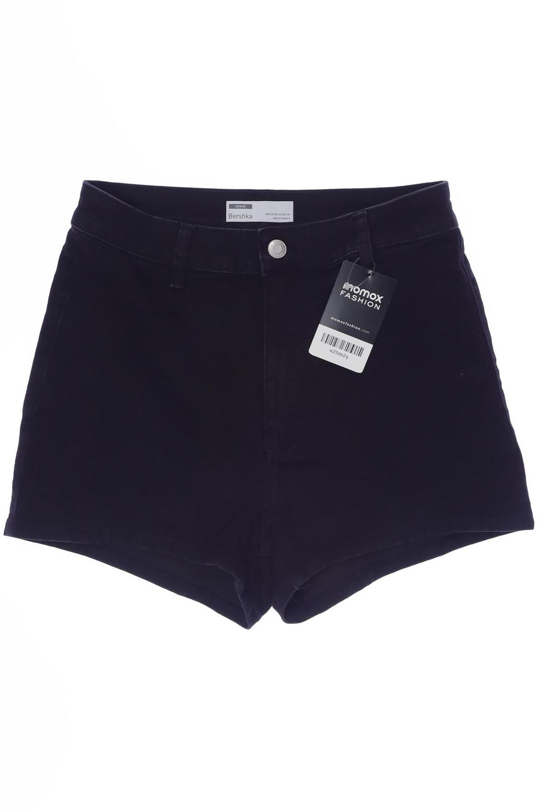 

bershka Damen Shorts, schwarz, Gr. 38