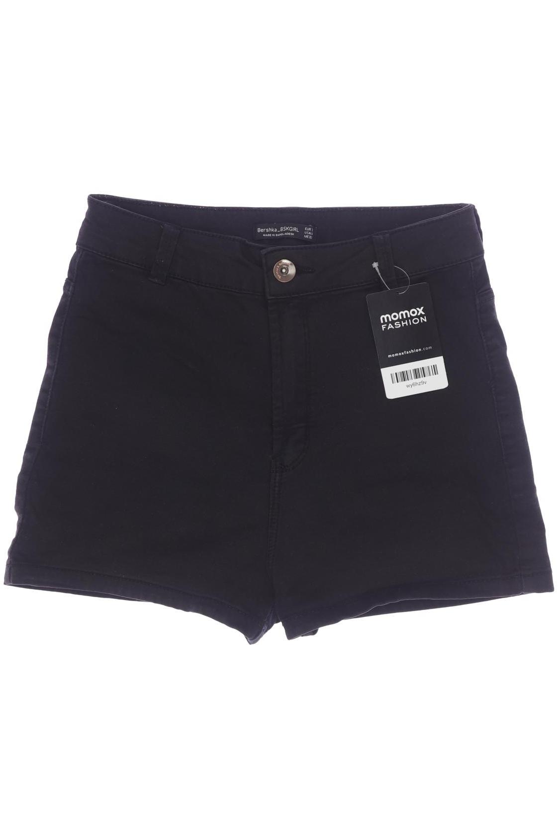 

bershka Damen Shorts, schwarz, Gr. 36