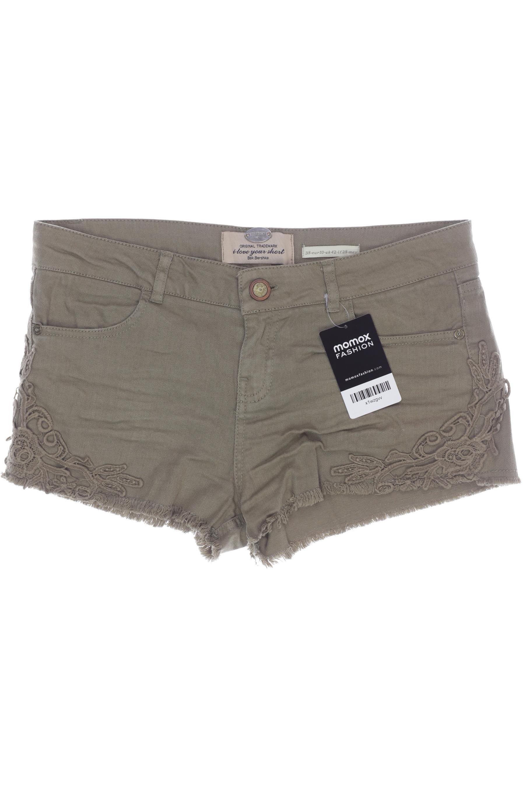 

bershka Damen Shorts, grün