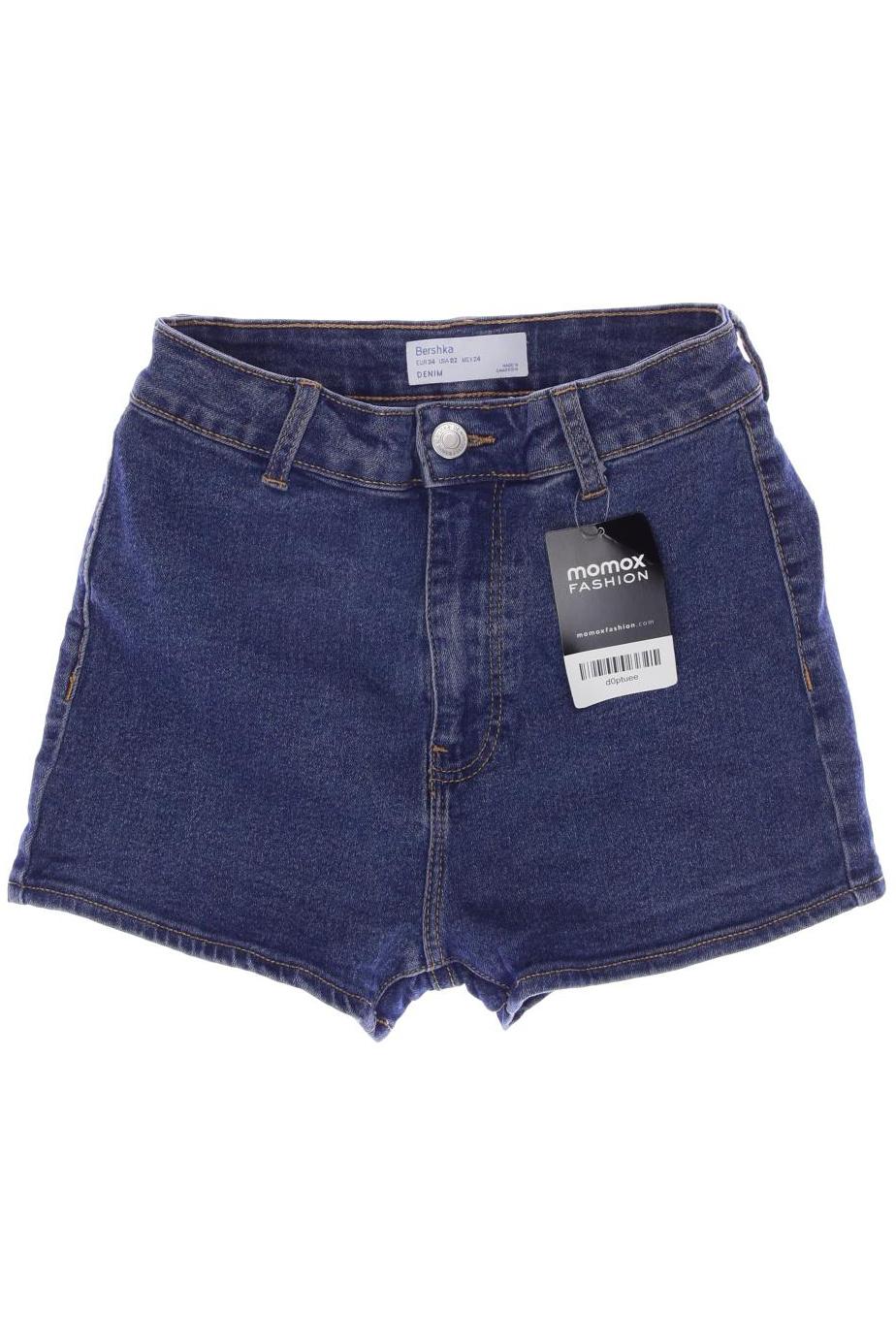 

bershka Damen Shorts, blau, Gr. 34