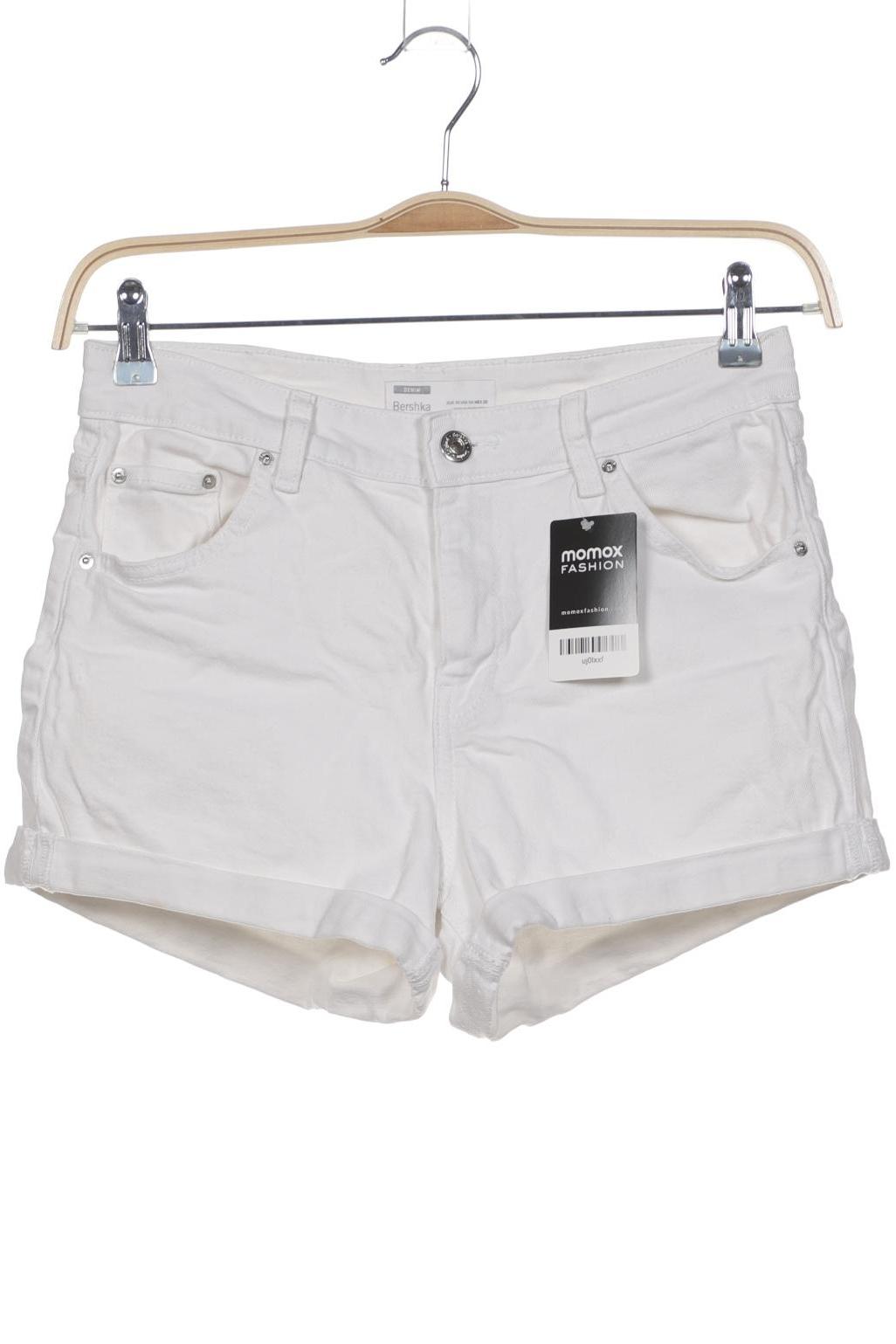 

bershka Damen Shorts, weiß, Gr. 38