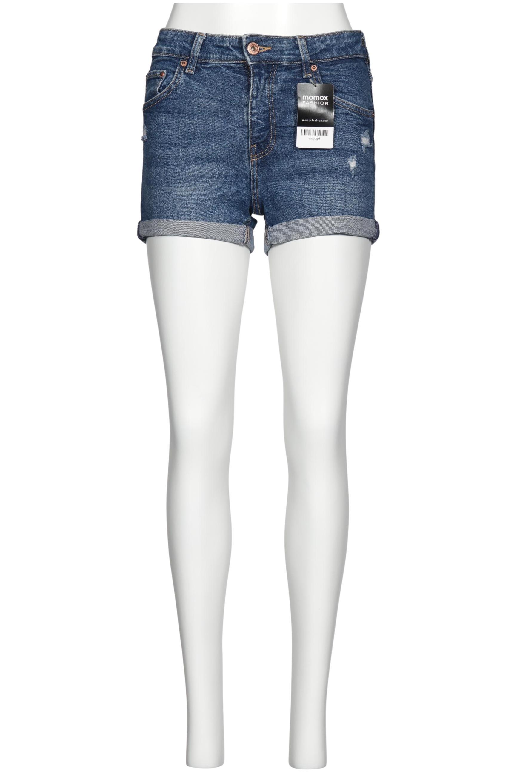 

bershka Damen Shorts, blau, Gr. 34