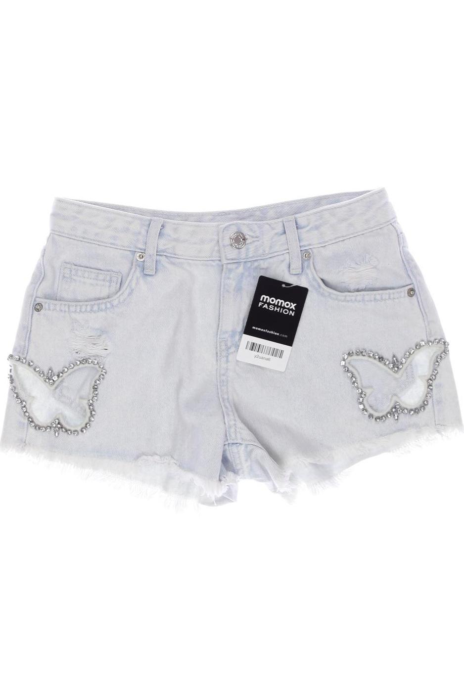 

bershka Damen Shorts, hellblau, Gr. 32