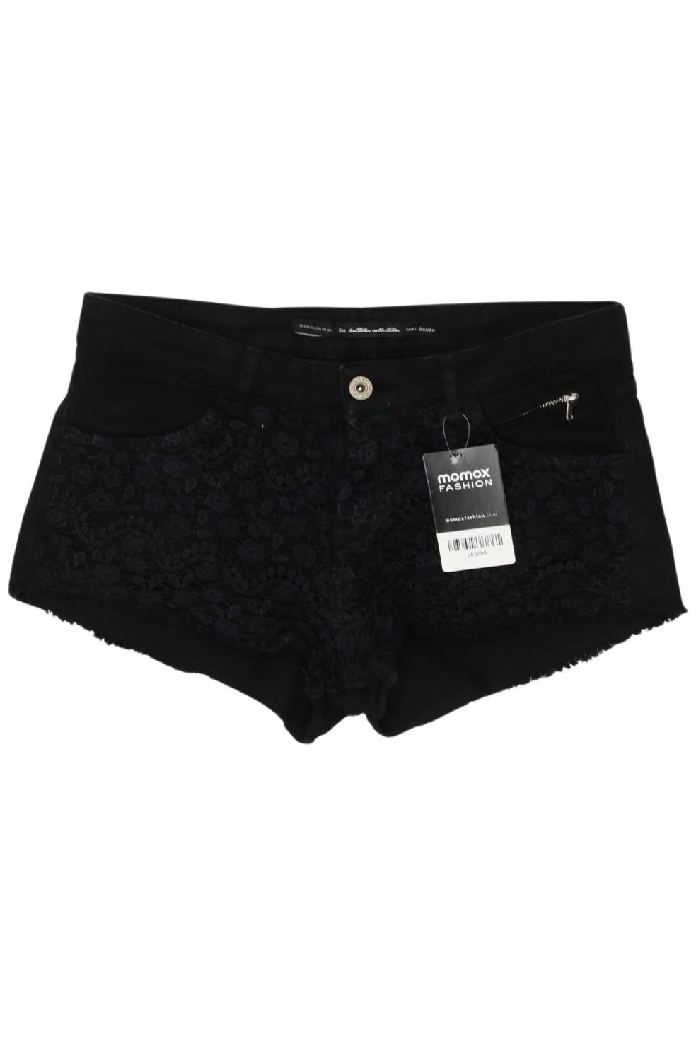 

bershka Damen Shorts, schwarz, Gr. 36