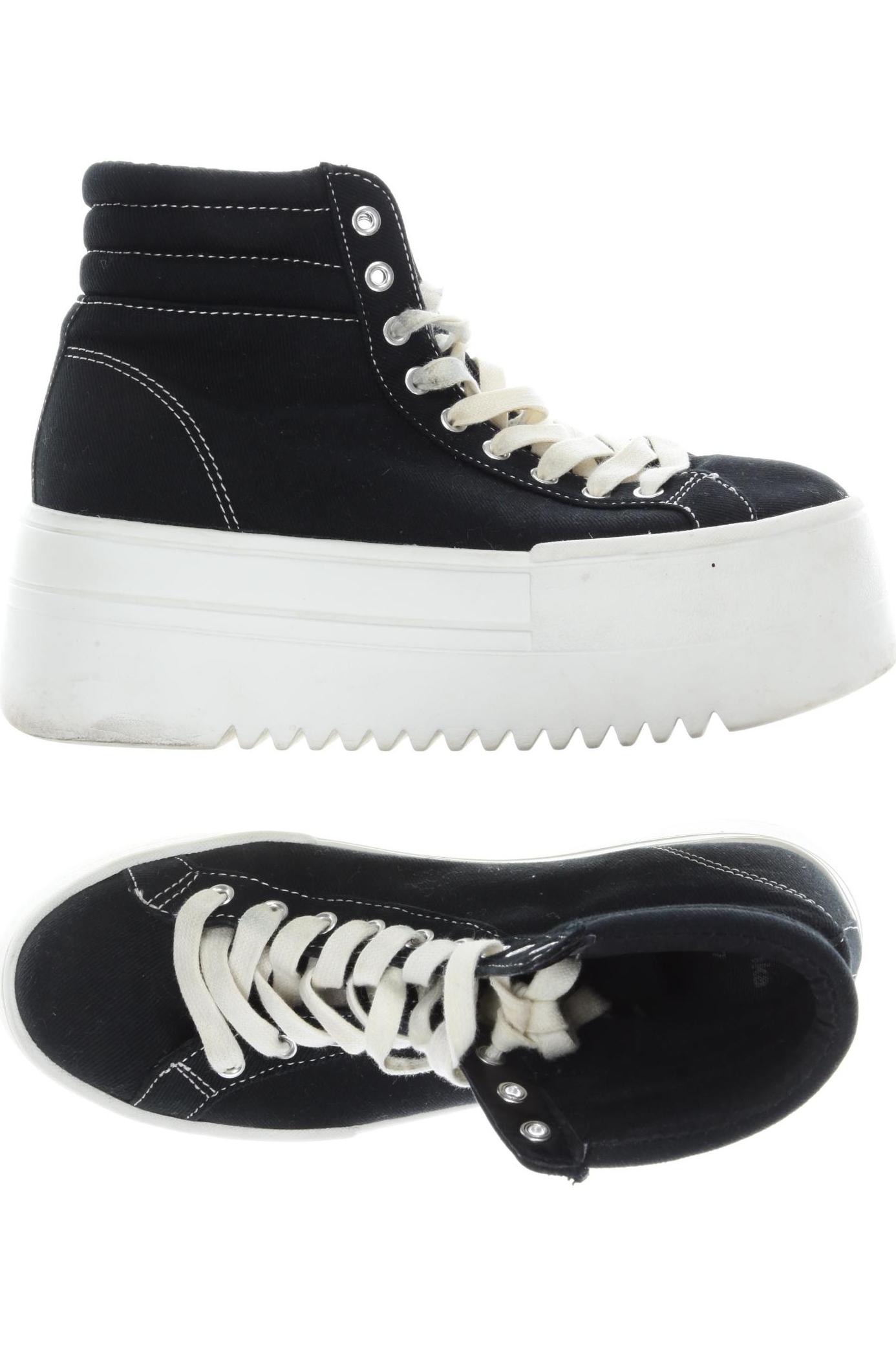 

bershka Damen Sneakers, schwarz, Gr. 37