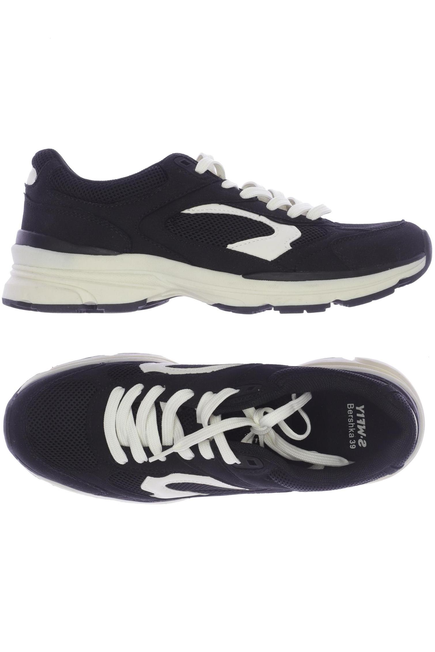 

bershka Damen Sneakers, schwarz, Gr. 39