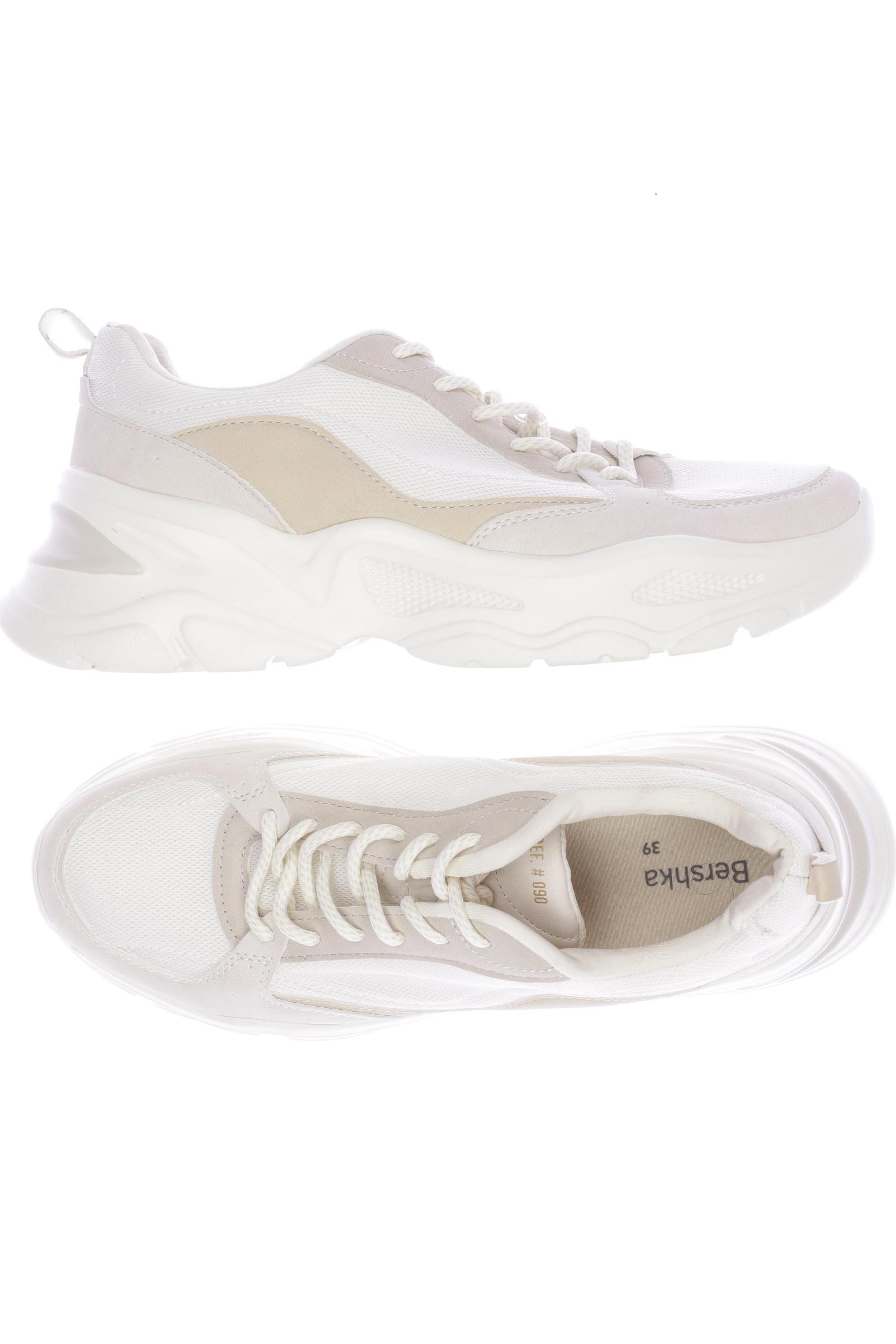 

bershka Damen Sneakers, cremeweiß, Gr. 39