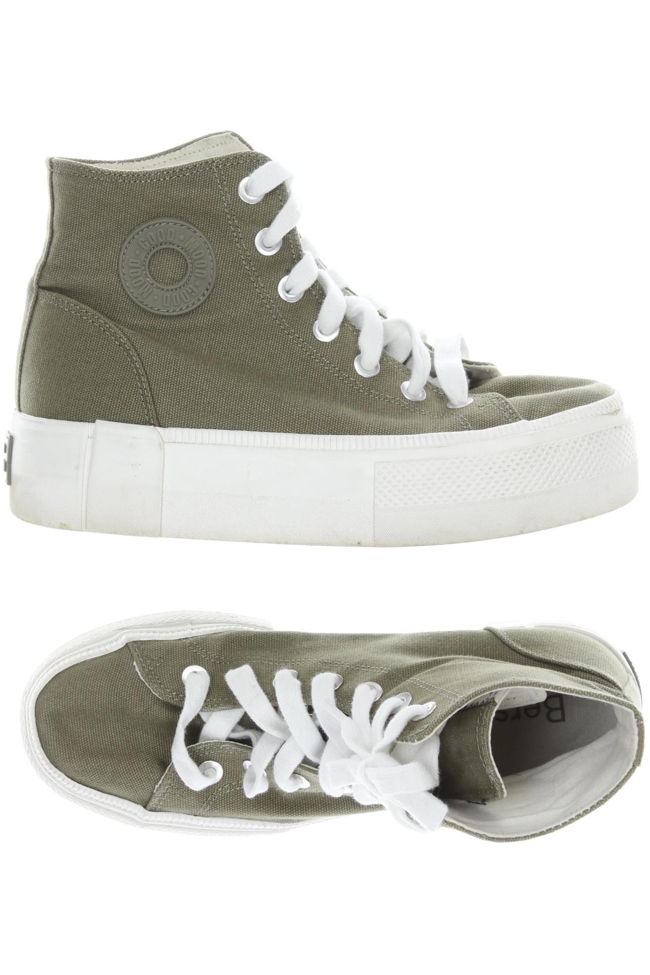 

bershka Damen Sneakers, grün, Gr. 38