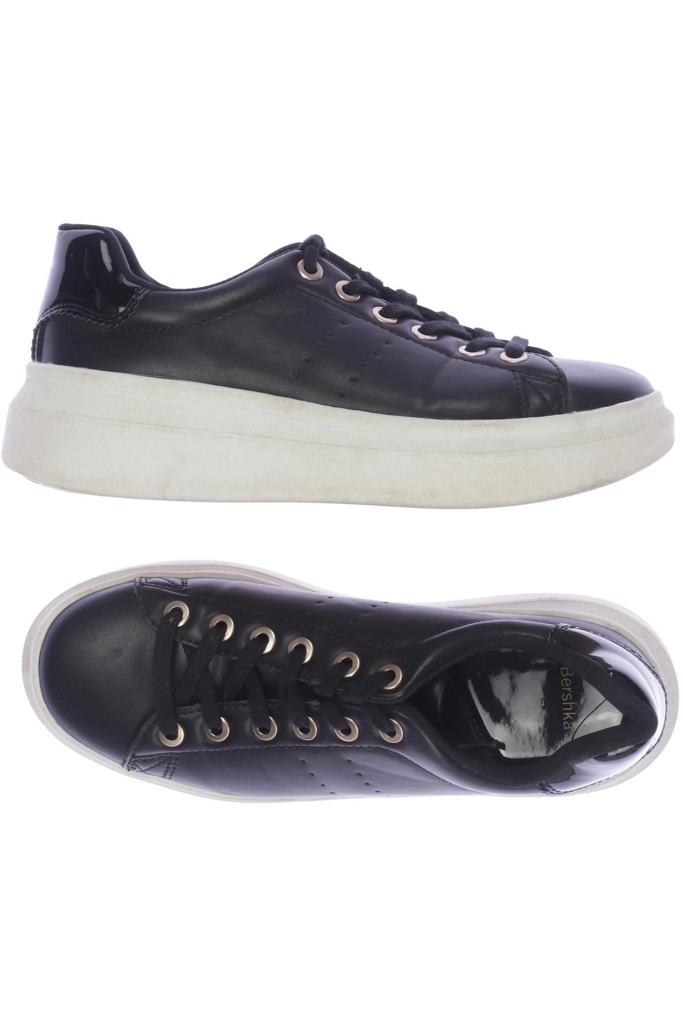 

bershka Damen Sneakers, schwarz, Gr. 37