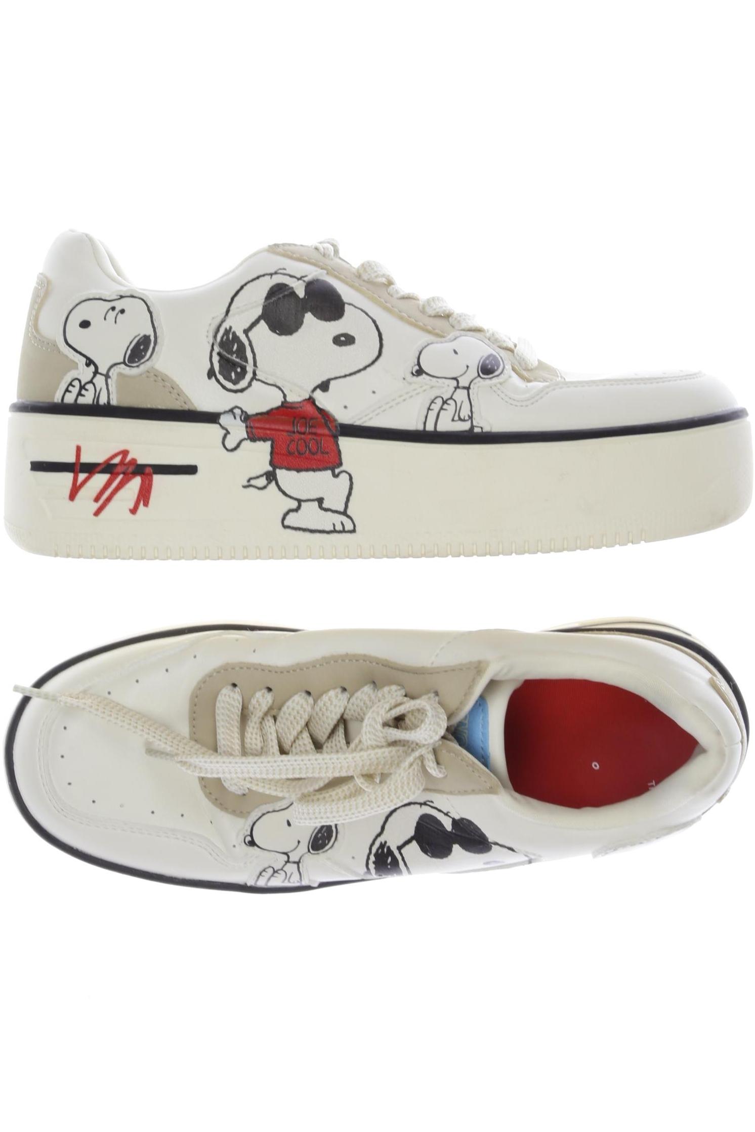 

bershka Damen Sneakers, cremeweiß, Gr. 38