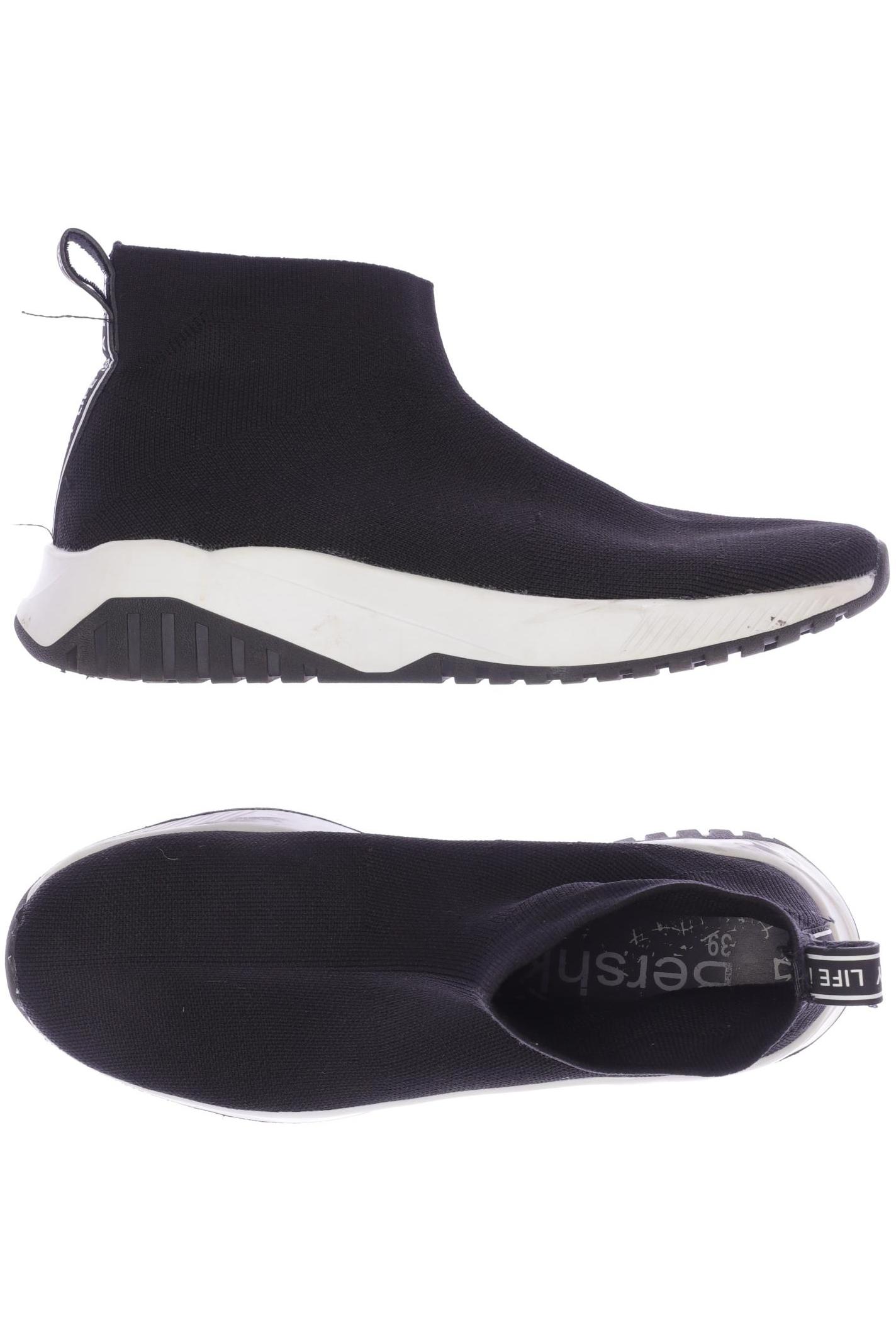 

bershka Damen Sneakers, schwarz, Gr. 39